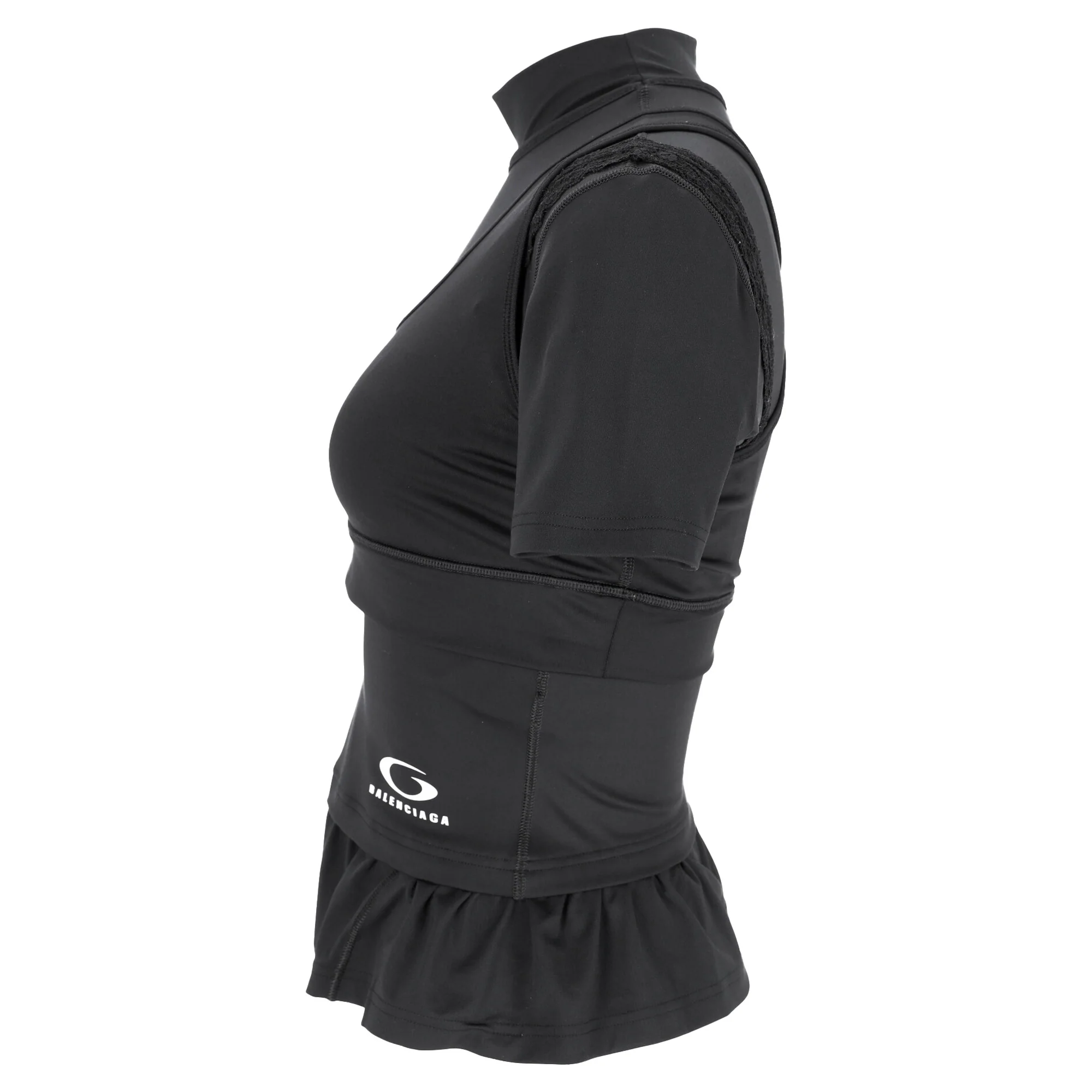 Women's Balenciaga x Under Armour® Layered Short Sleeve Top - Image 2
