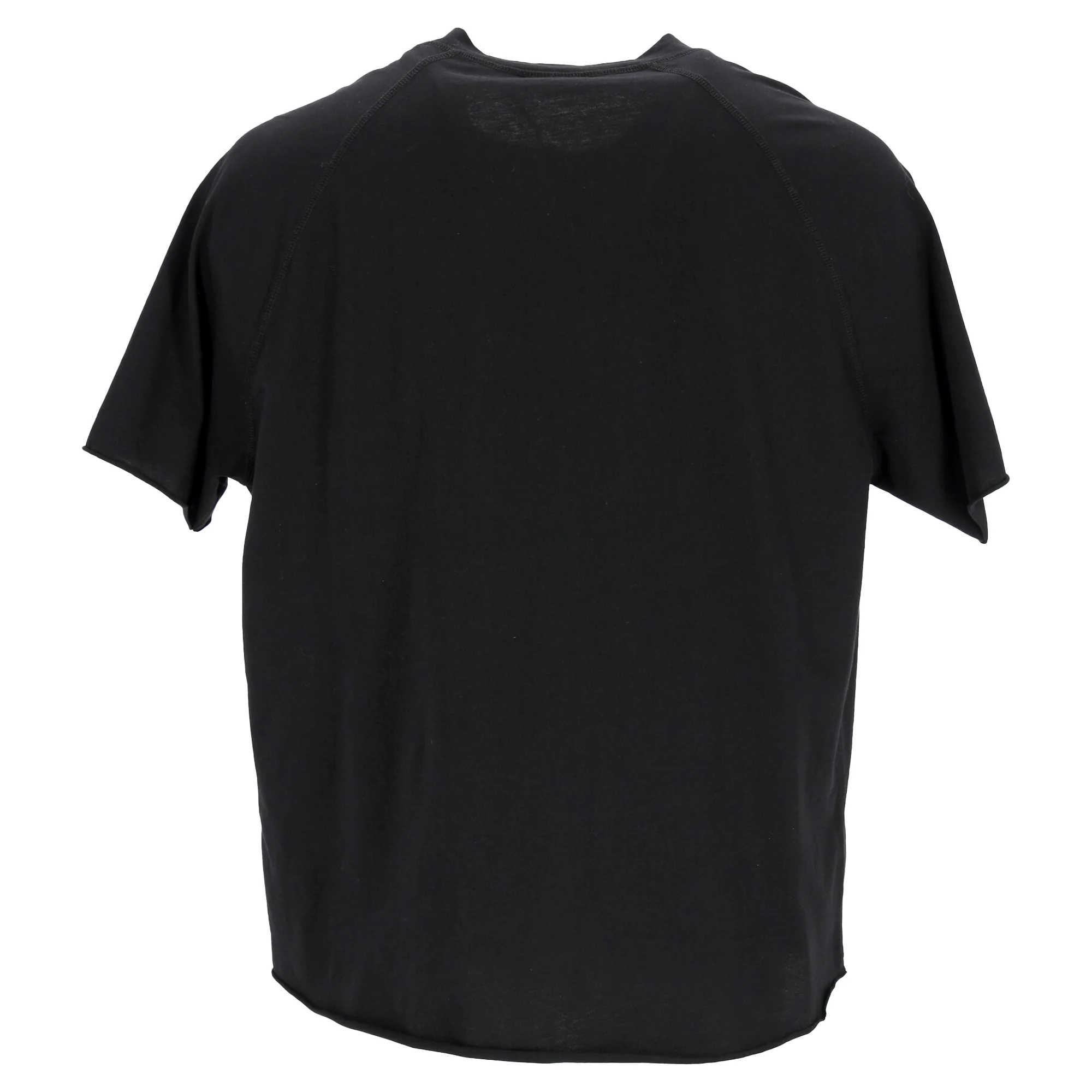 Men's Balmain Wolf Print Crewneck T-Shirt in Black Cotton - Image 3