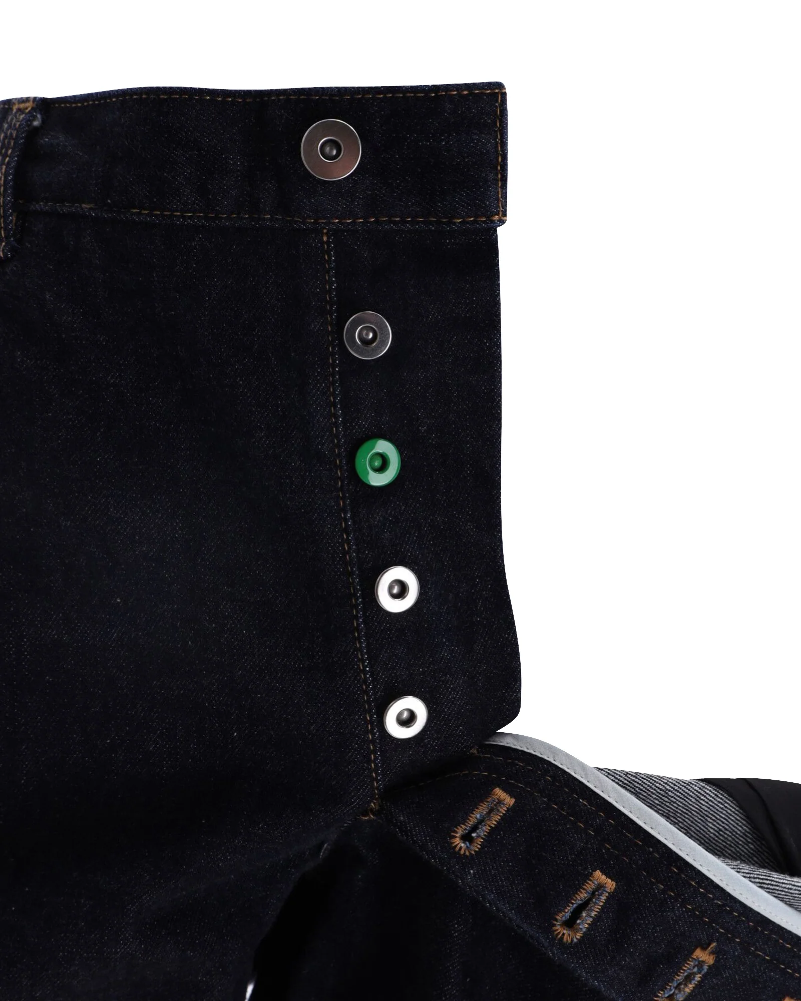 Men's Bottega Veneta Straight Leg Denim Jeans in Navy Blue Cotton - Image 6