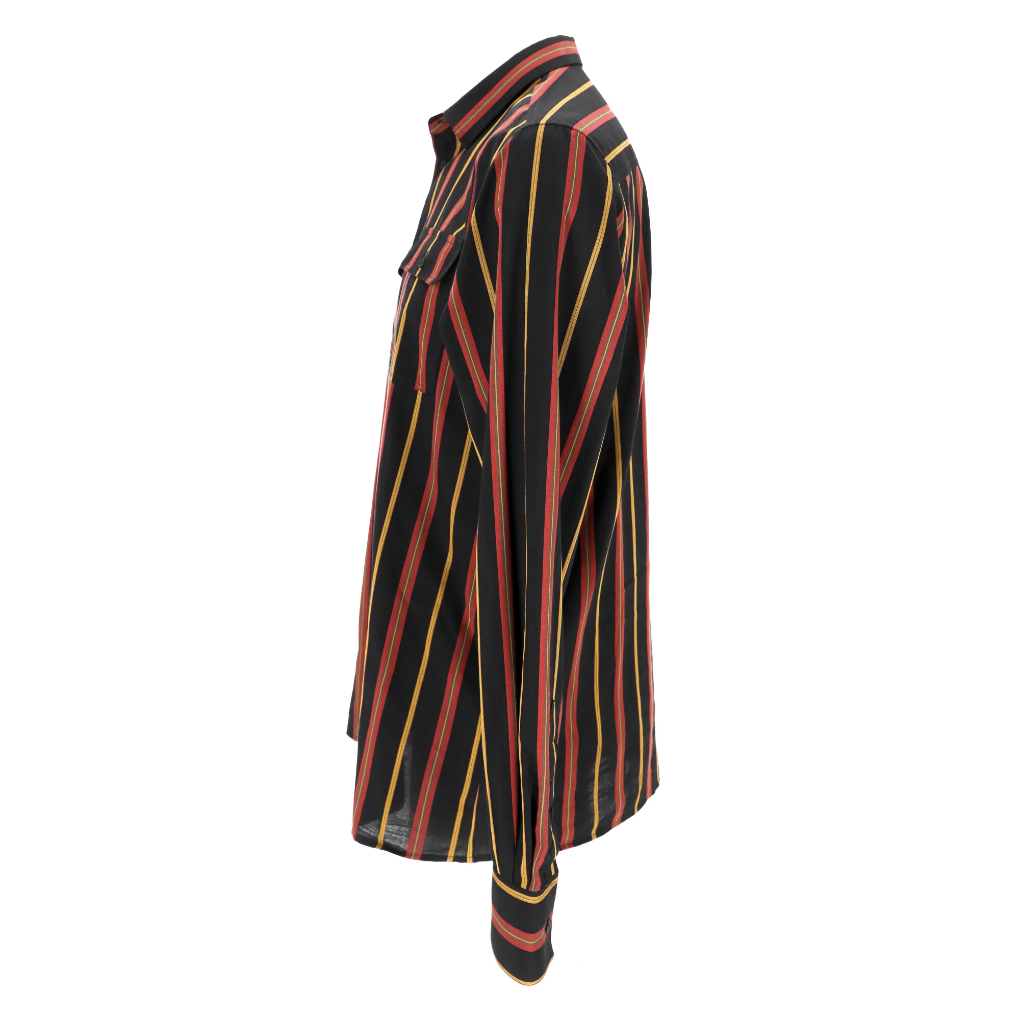 Men's Bottega Veneta Striped Button Down Shirt in Multicolor Cotton - Image 8