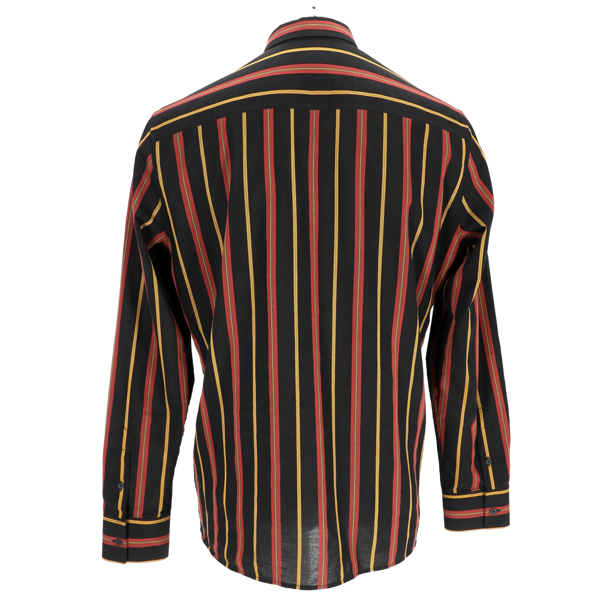 Men's Bottega Veneta Striped Button Down Shirt in Multicolor Cotton - Image 9