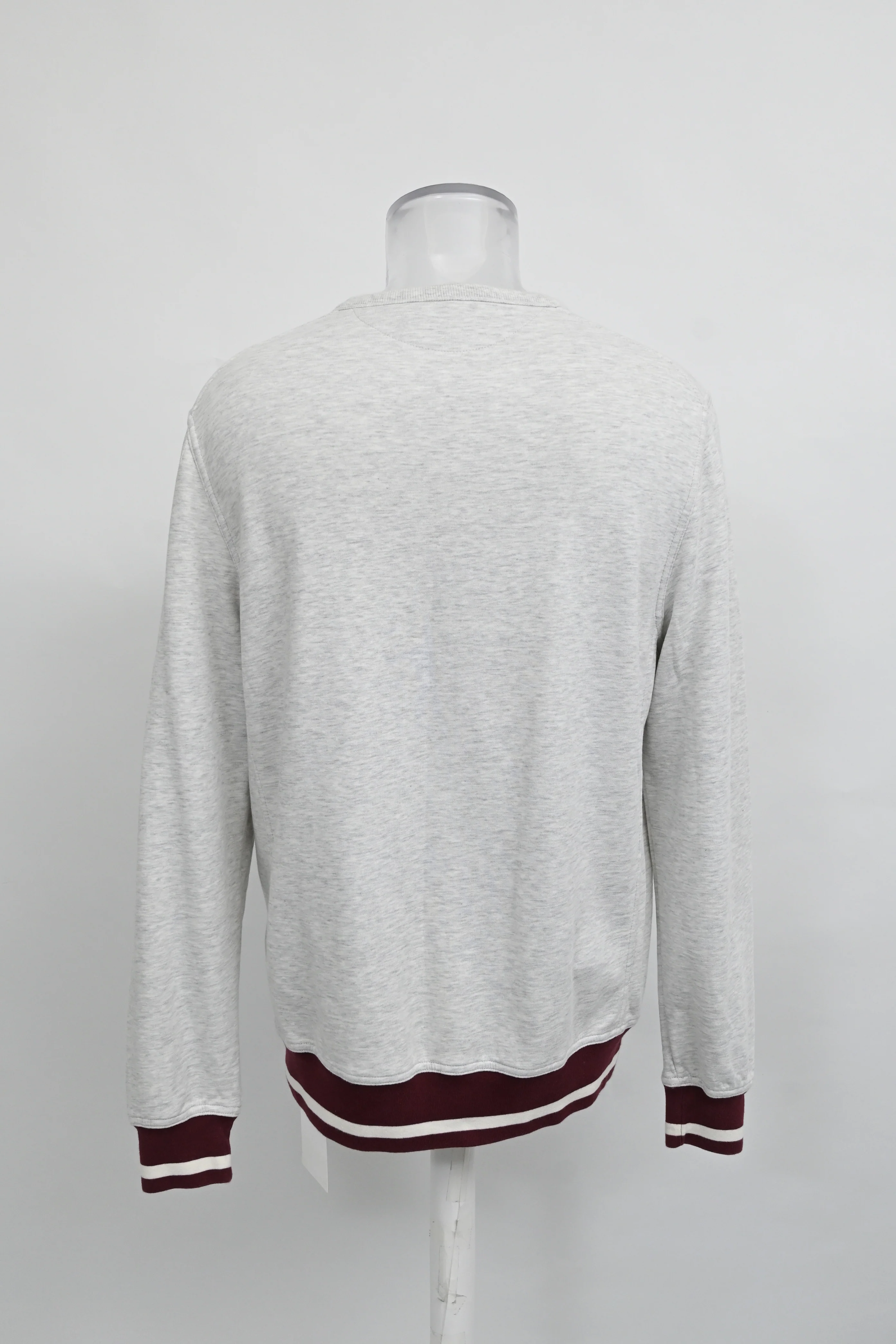 Men's Brunello Cucinelli "Build Your Journey" Embroidered Sweatshirt in Grey Cotton - Image 8