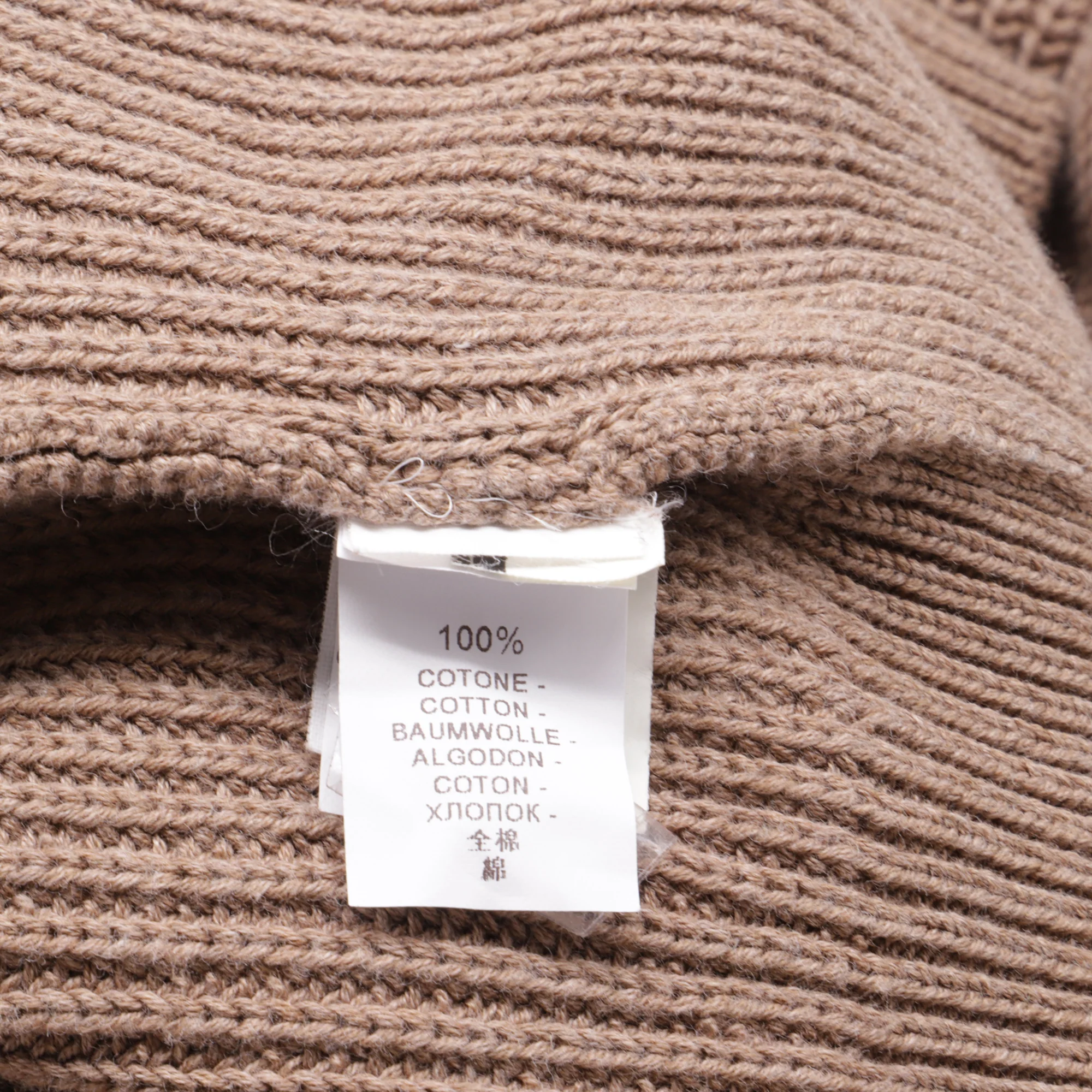Men's Brunello Cucinelli Knitted Crewneck Sweater in Brown Cotton - Image 6