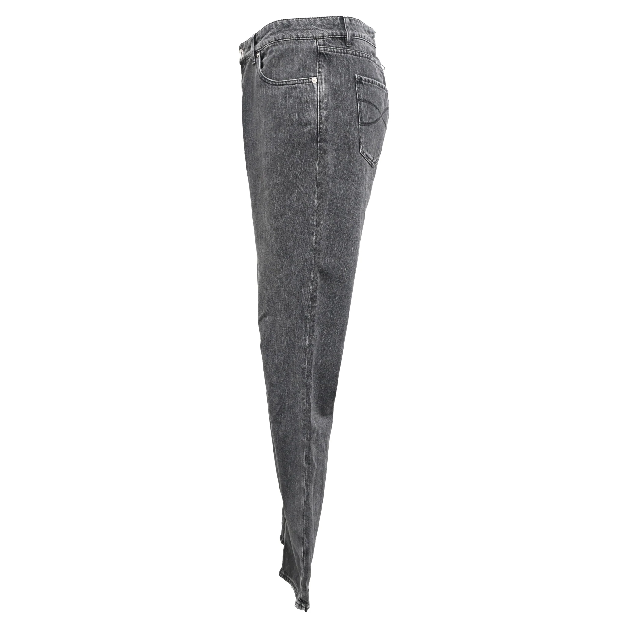 Men's Brunello Cucinelli Slim-Fit Denim Jeans in Grey Cotton - Image 2