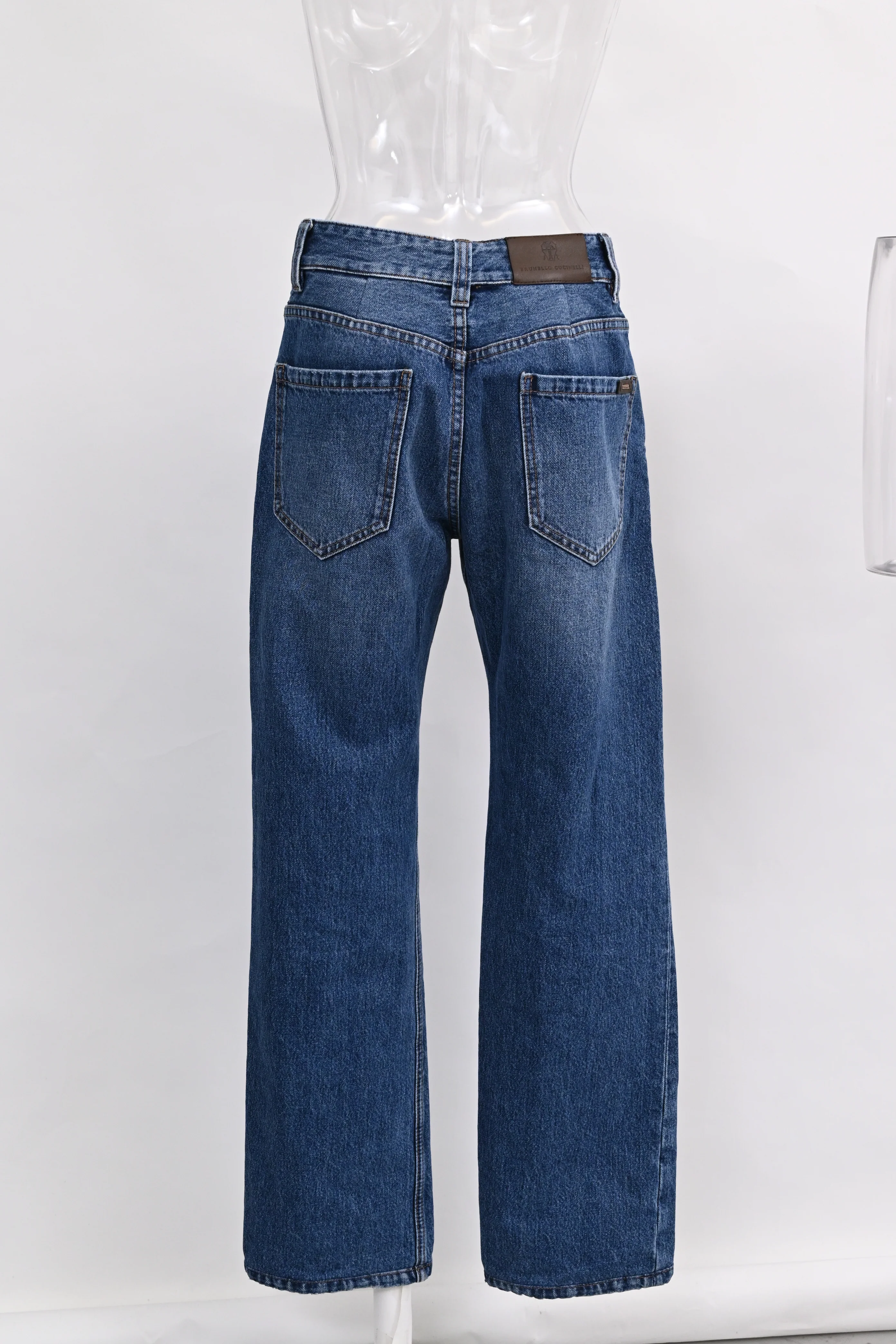 Women's Brunello Cucinelli Contemporary Jeans in Light Blue Denim - Image 7