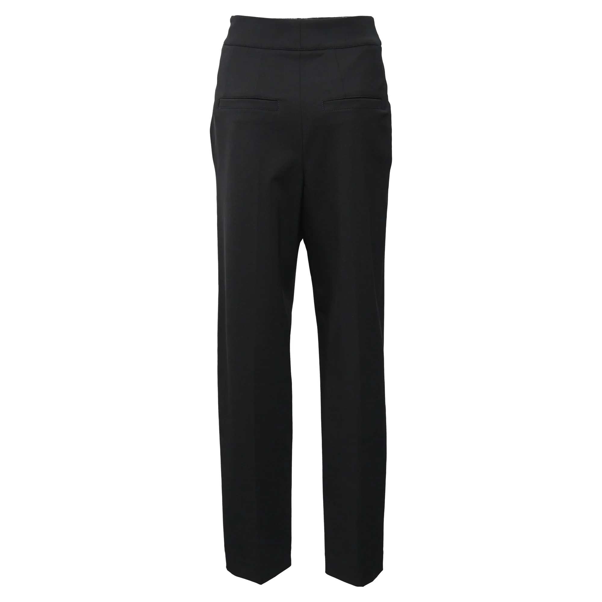 Women's Brunello Cucinelli Monili Detailed Pants in Black Wool - Image 3