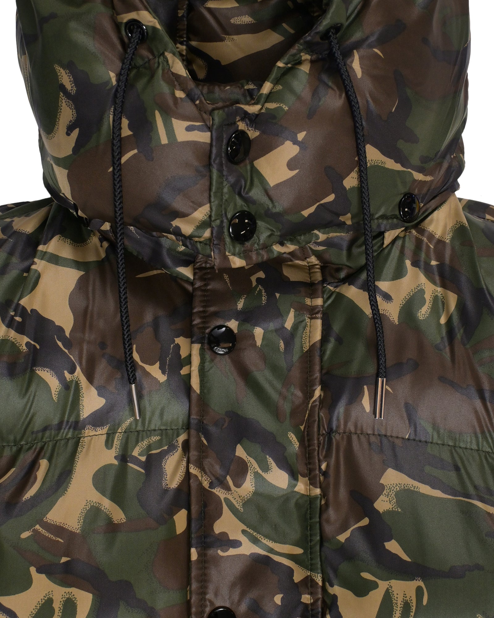 Men's Celine Camouflage Quilted Vest in Green Nylon - Image 3