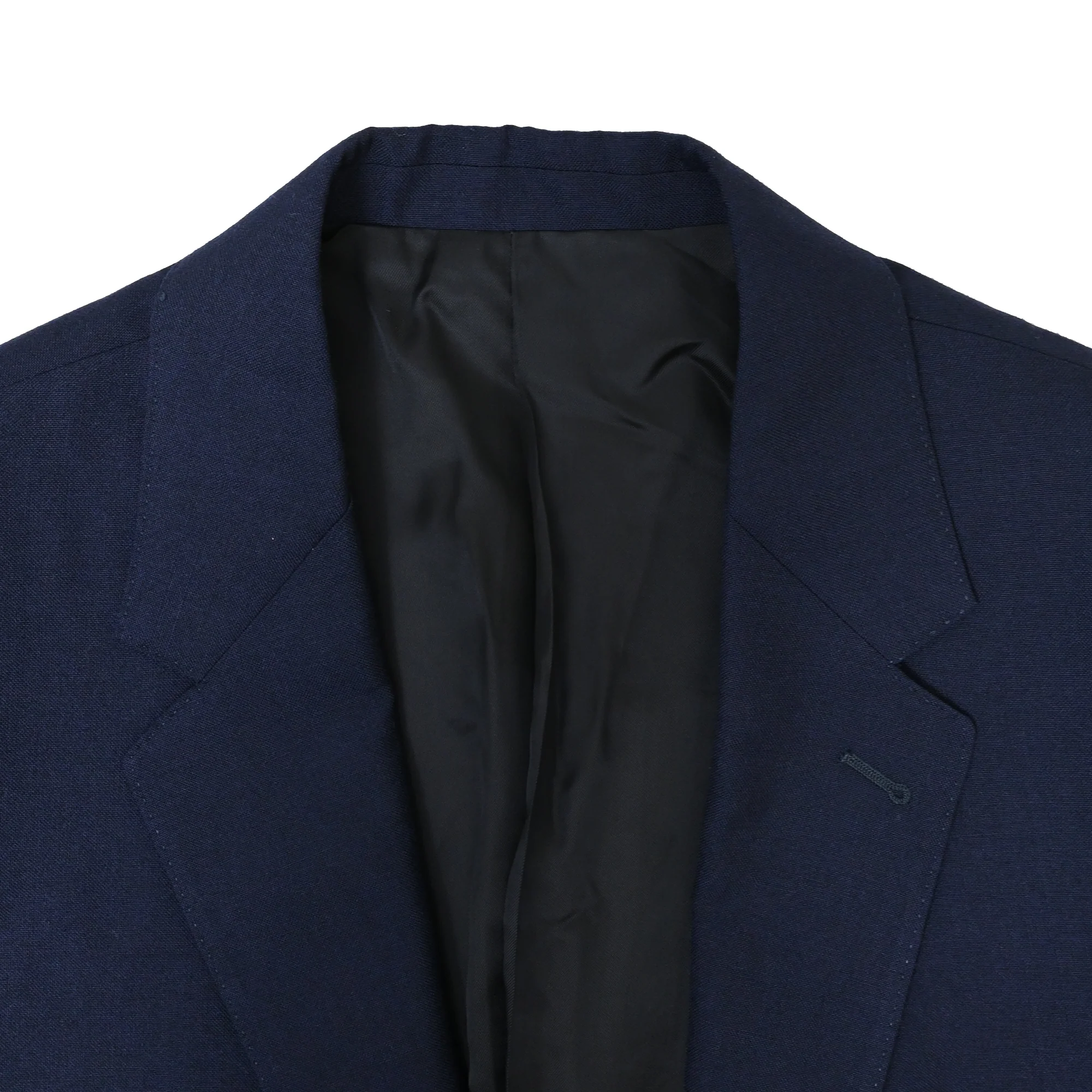 Men's Celine Single-Breasted Blazer in Navy Blue Wool - Image 5