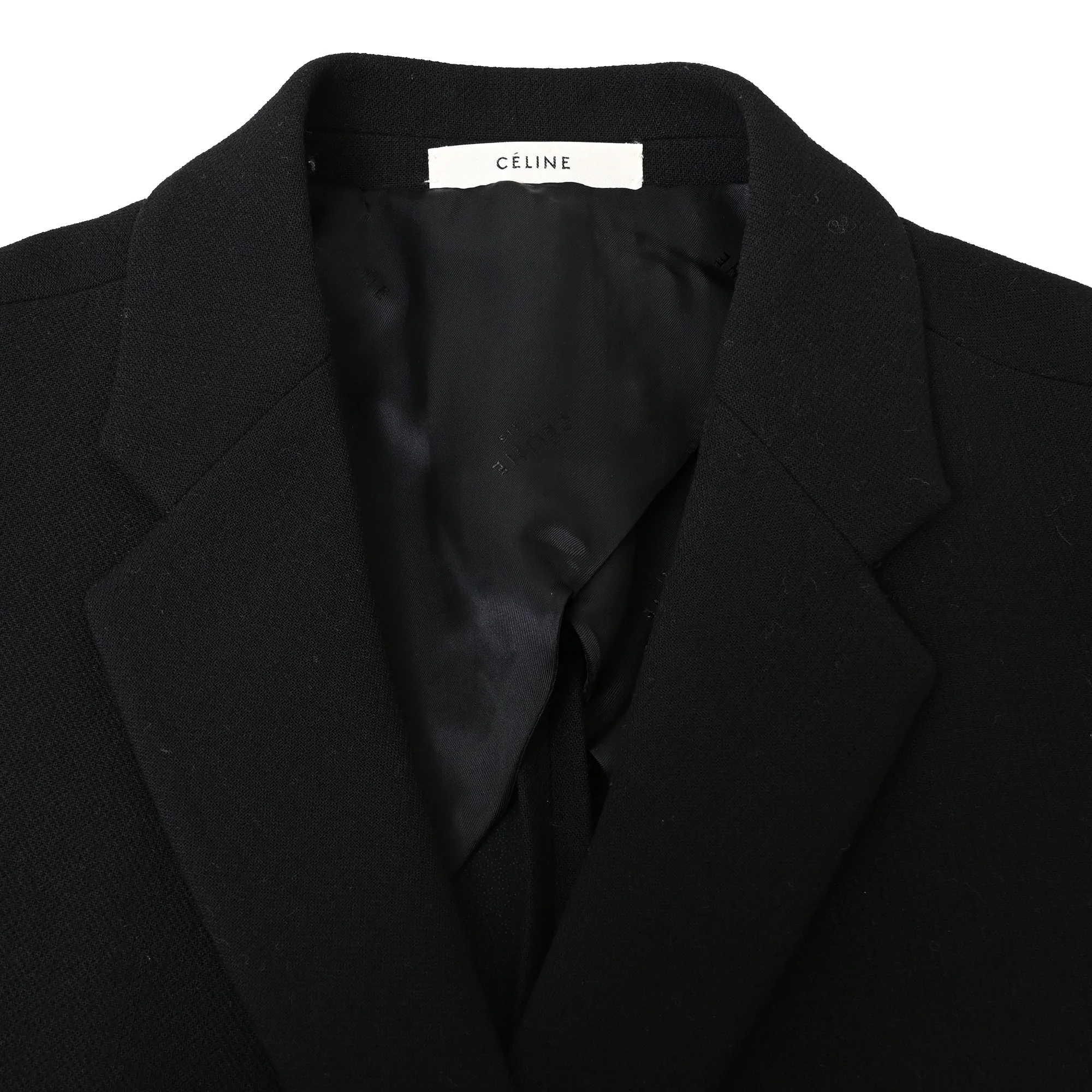 Women's Celine Double Breasted Blazer in Black Wool - Image 9