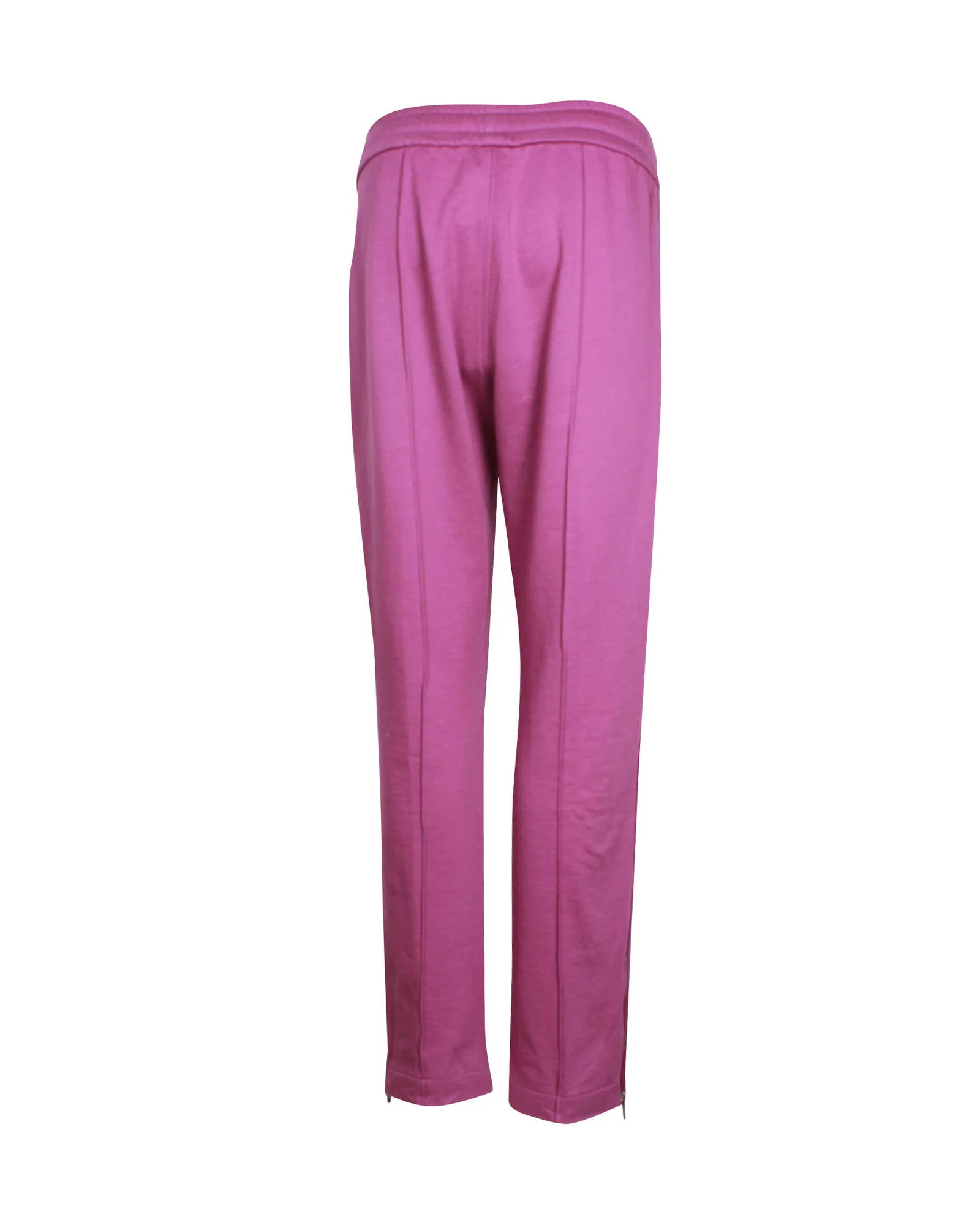 Women's Chanel Floral Lace Detail Sweatpants in Purple Cotton - Image 3