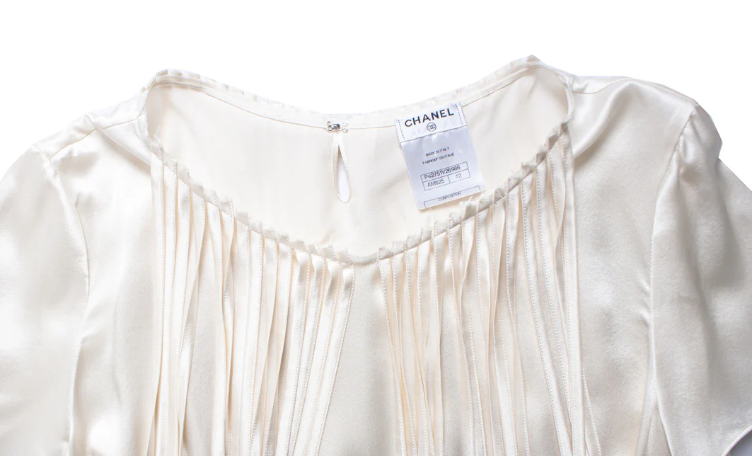 Women's Chanel off-white runway blouse - Image 6