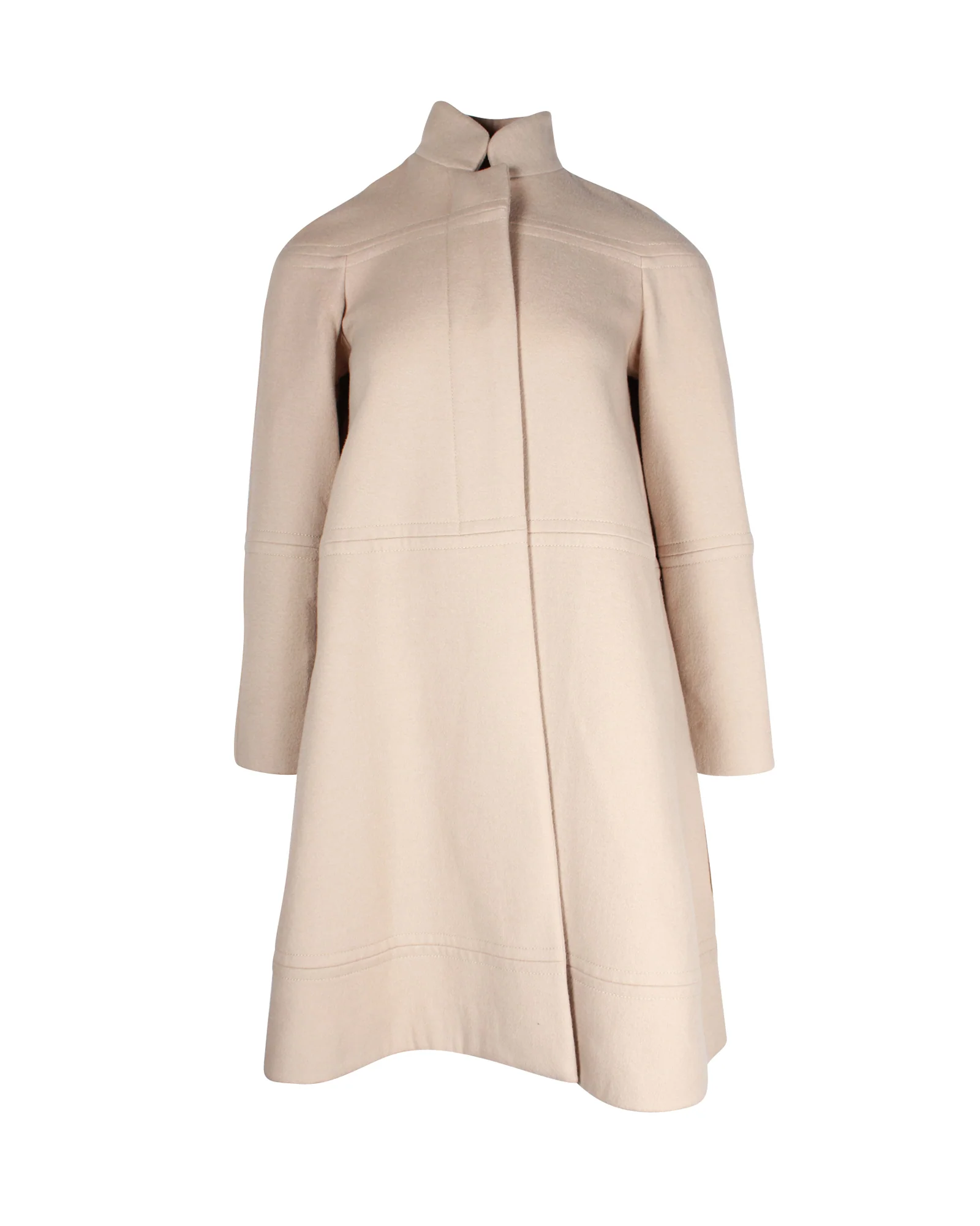 Women's Chloe A-Line Cape Coat in Cream Cashmere