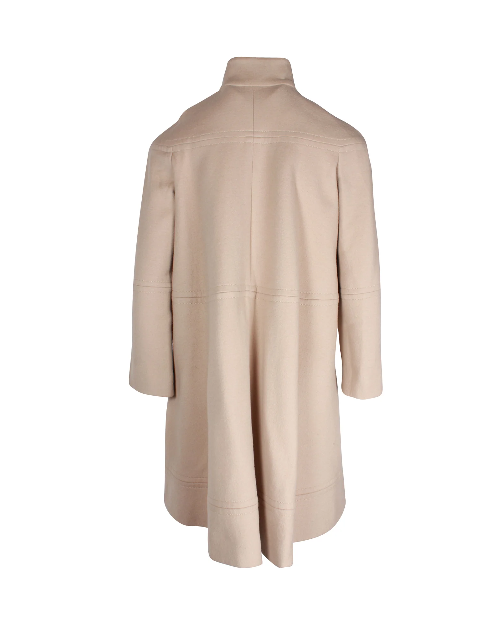 Women's Chloe A-Line Cape Coat in Cream Cashmere - Image 3