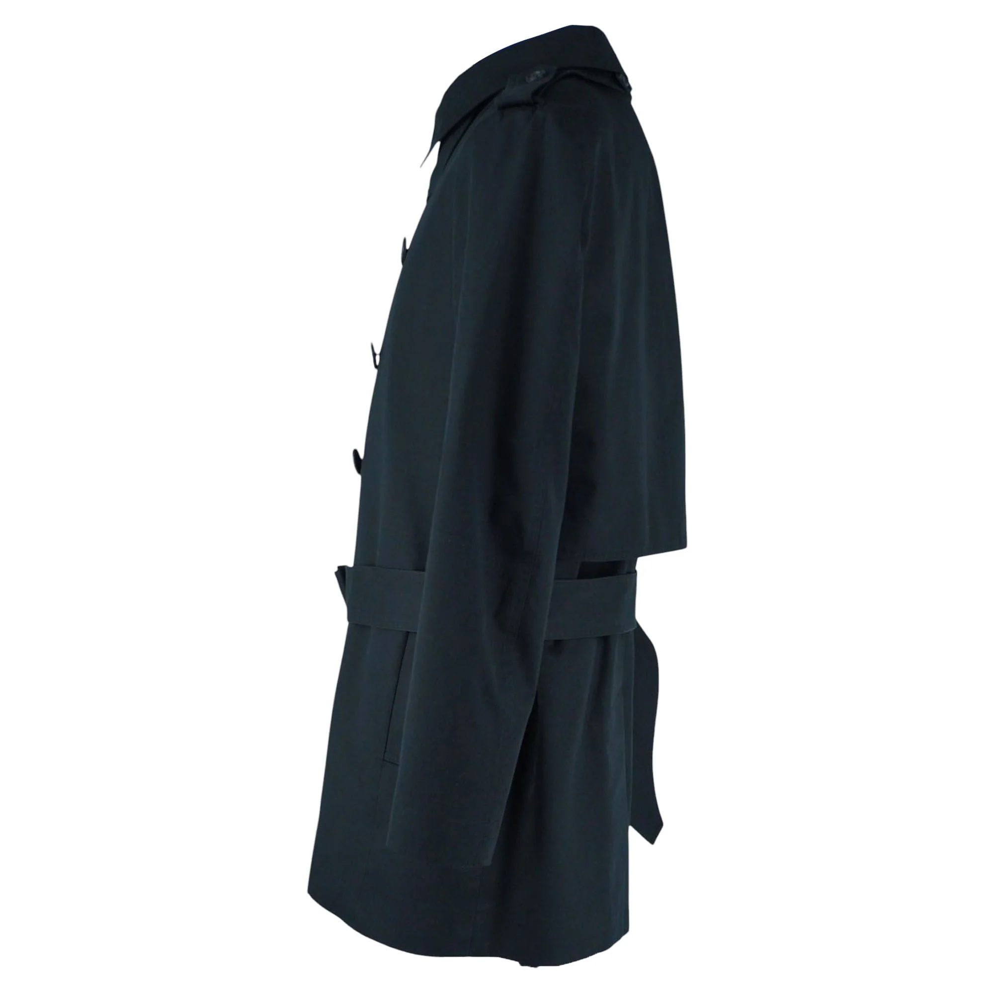 Dior Black Trench Coat with Detachable Belt - Image 2