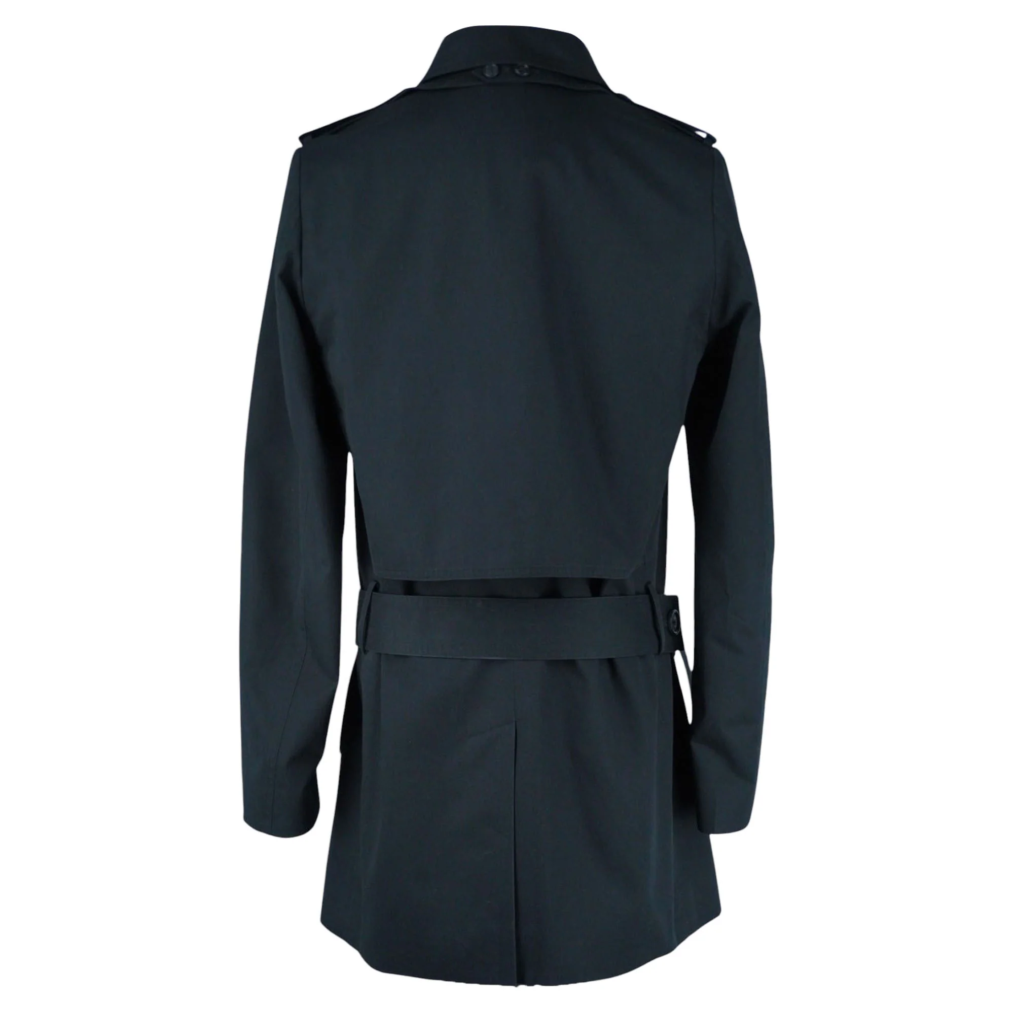Dior Black Trench Coat with Detachable Belt - Image 3