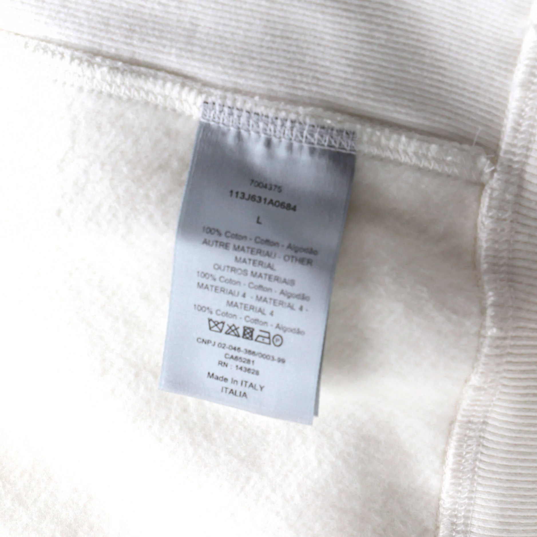 Men's Hoodie Oblique Terry Cloth - Image 5