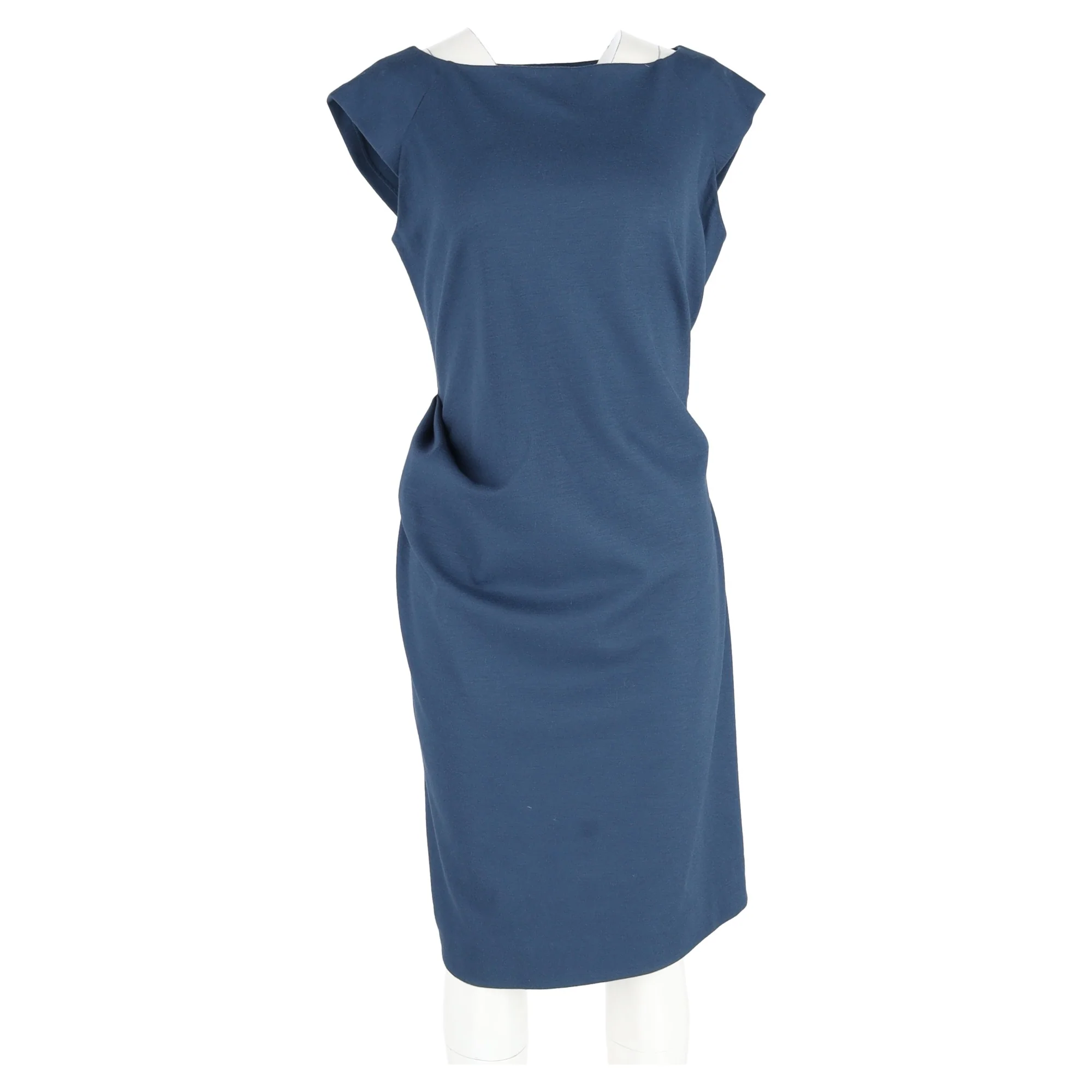 Women's Diane Von Furstenberg Gabi Stretch Jersey Dress in Blue Viscose - Image 4