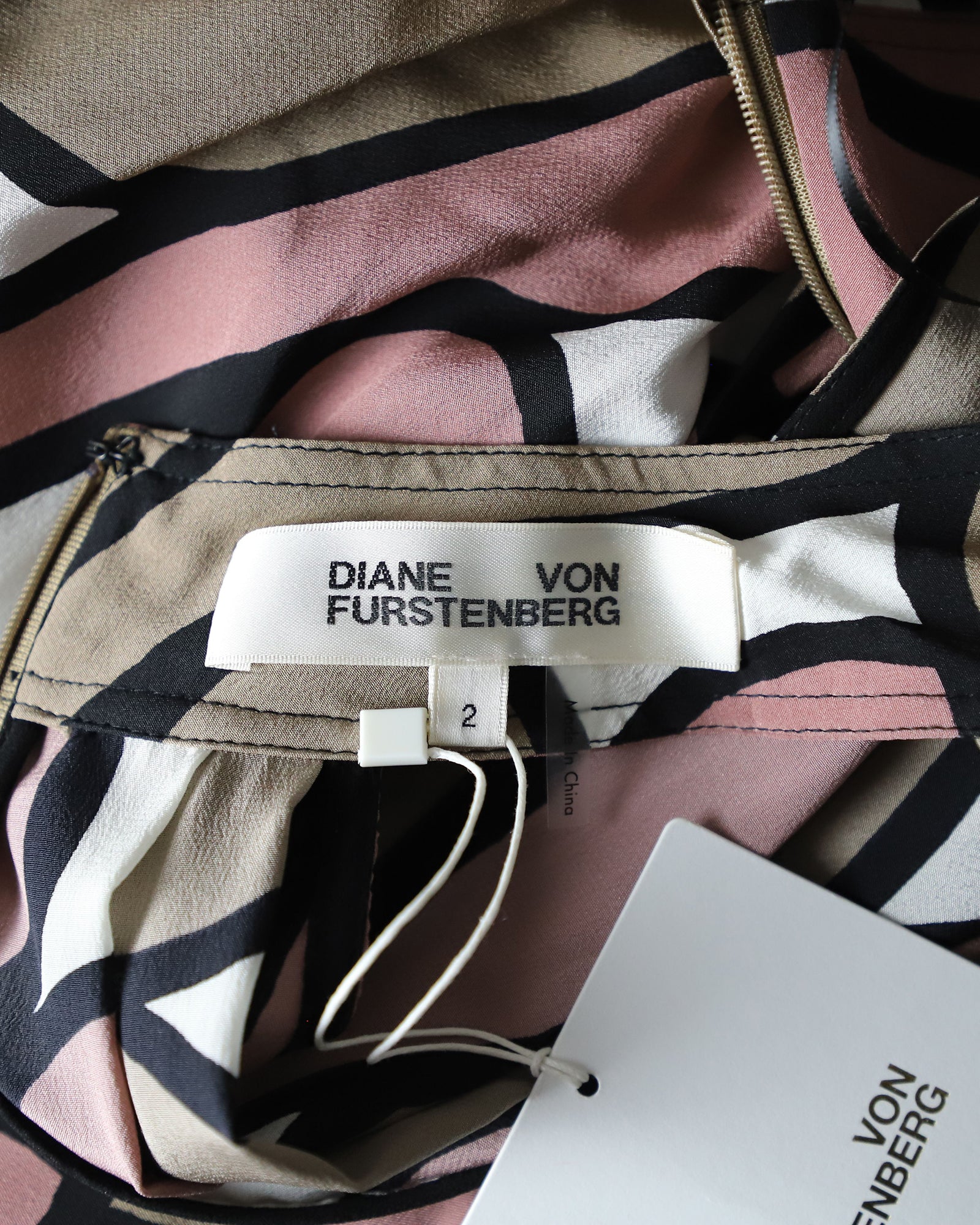 Women's Diane Von Furstenberg Printed Halter Midi Dress in Multicolor Silk - Image 5