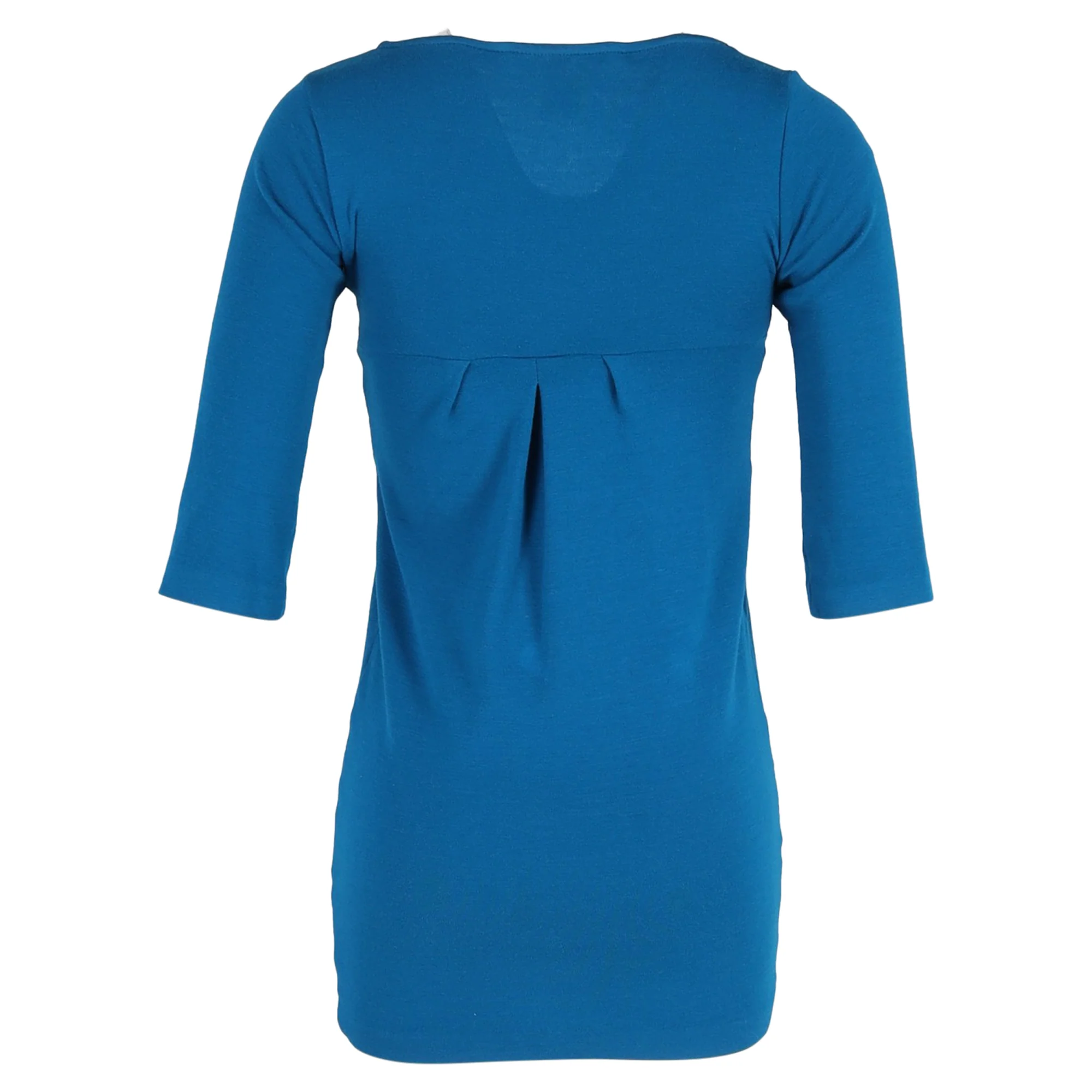 Women's Diane von Furstenberg V-Neck Mini Dress in Blue Wool - Image 3