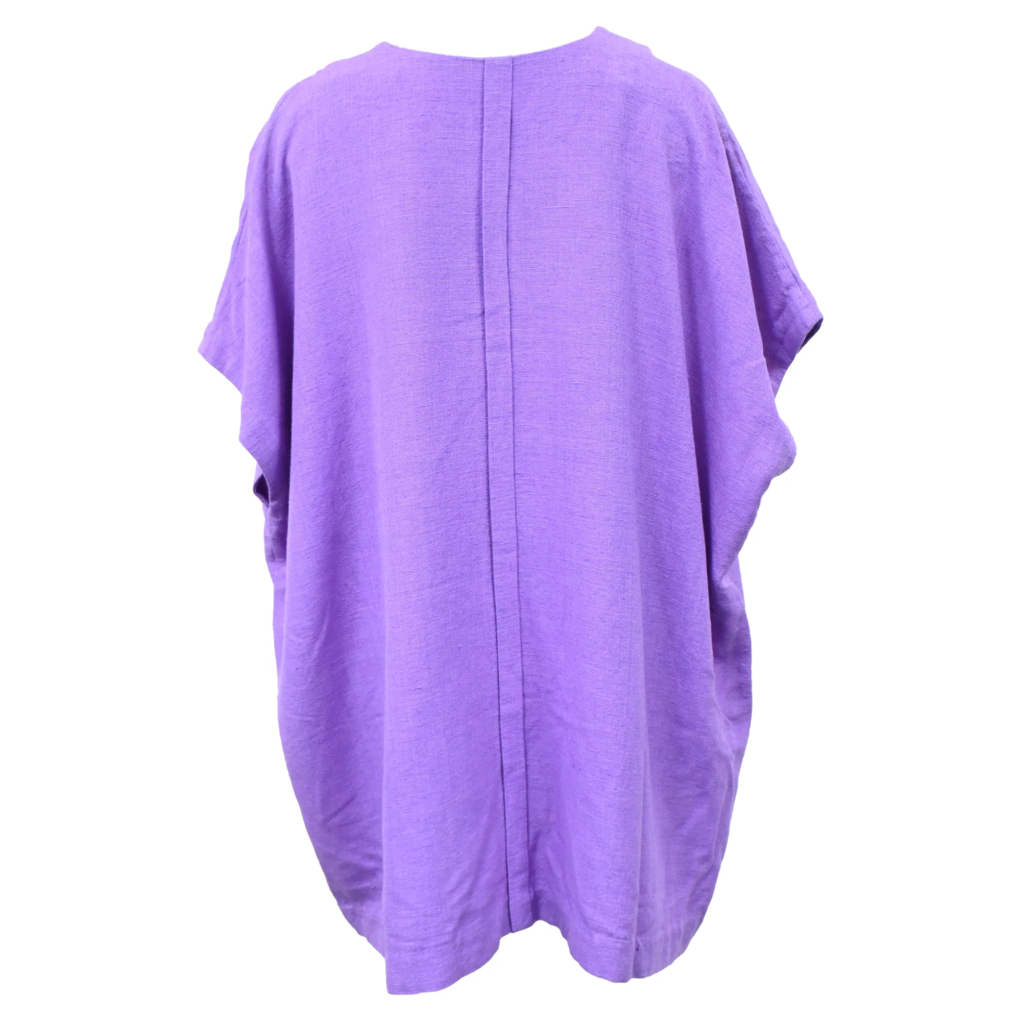 Women's Diane von Furstenberg V-Neck Tunic in Purple Silk - Image 3