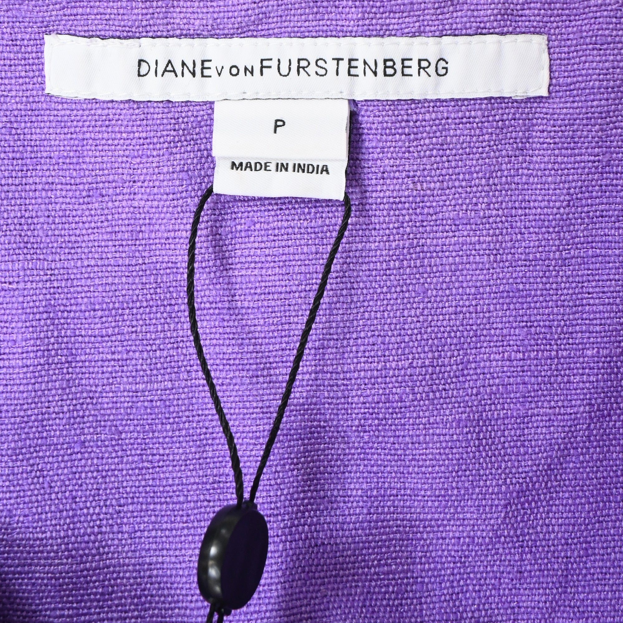 Women's Diane von Furstenberg V-Neck Tunic in Purple Silk - Image 4