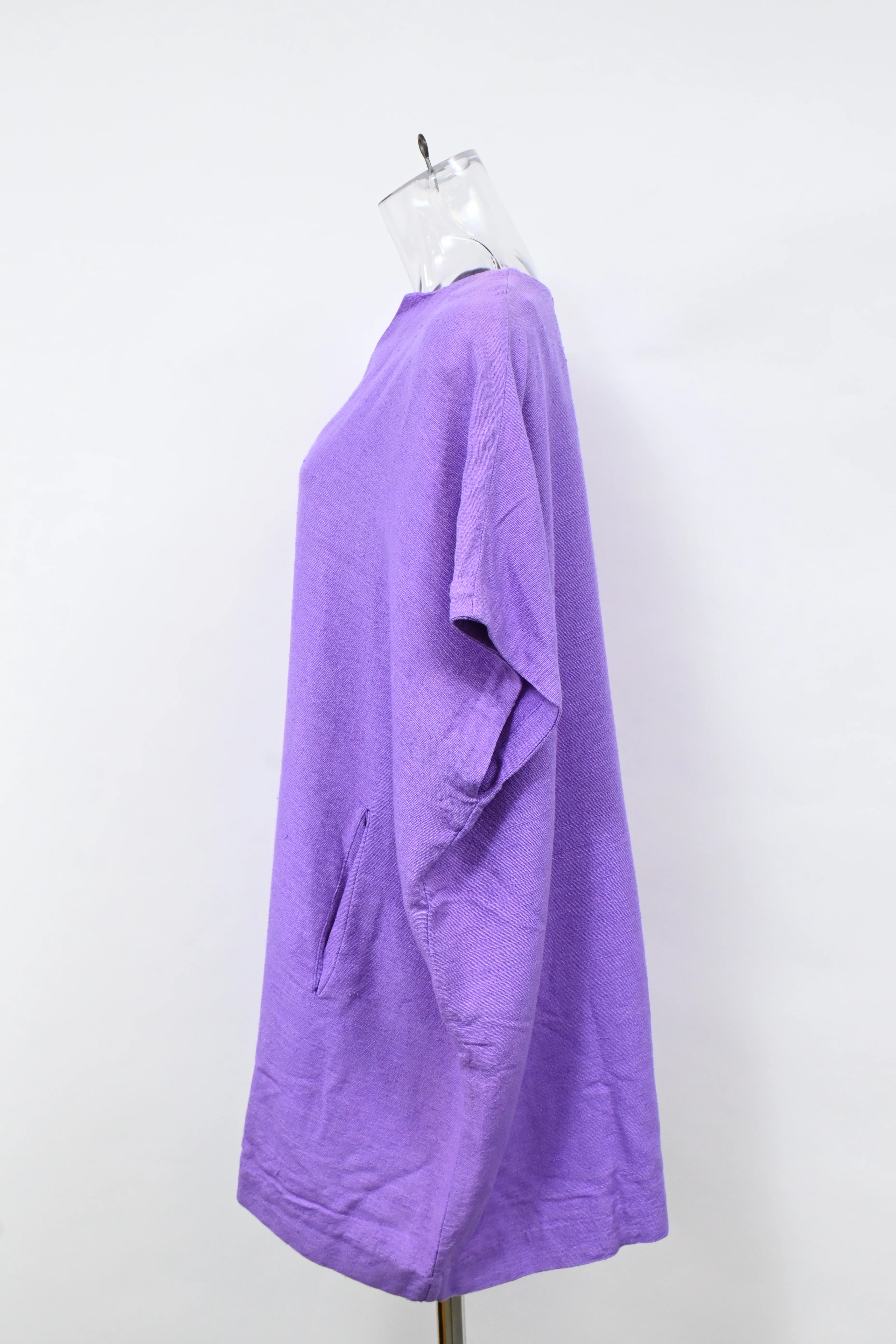 Women's Diane von Furstenberg V-Neck Tunic in Purple Silk - Image 7