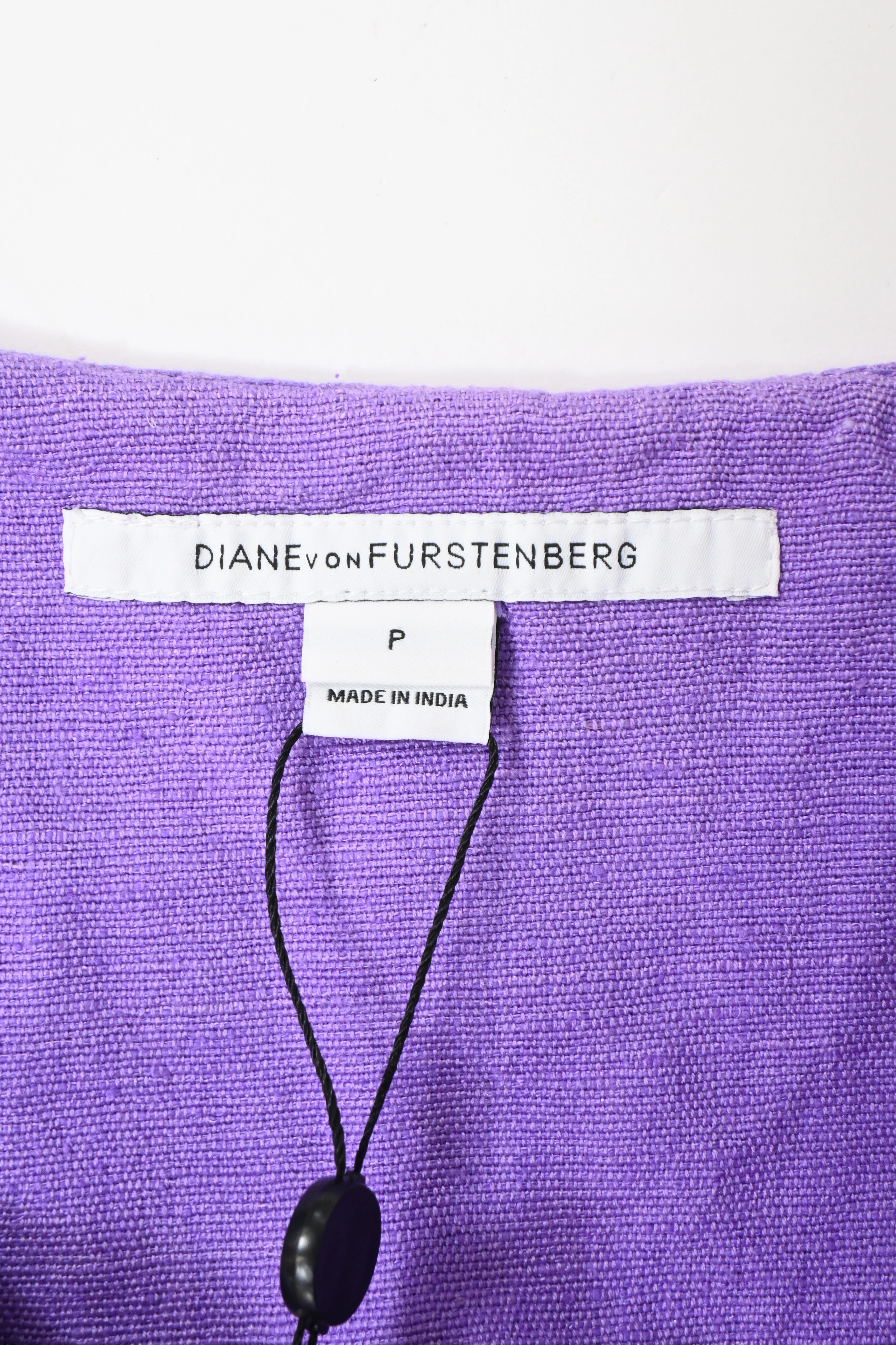 Women's Diane von Furstenberg V-Neck Tunic in Purple Silk - Image 9