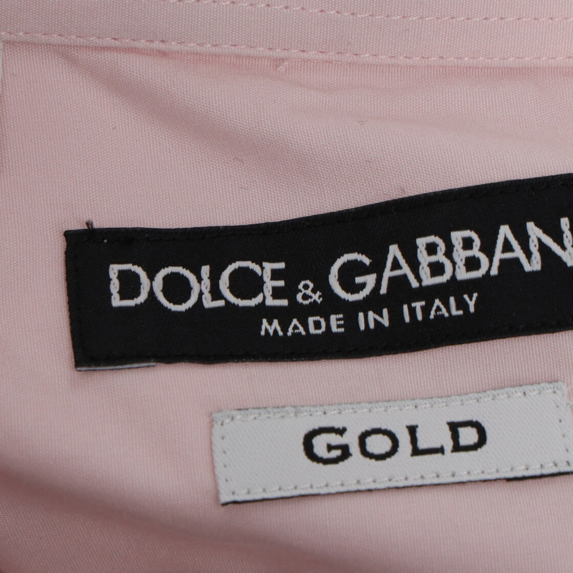 Men's Dolce & Gabbana Button-Down Shirt in Pink Cotton - Image 4