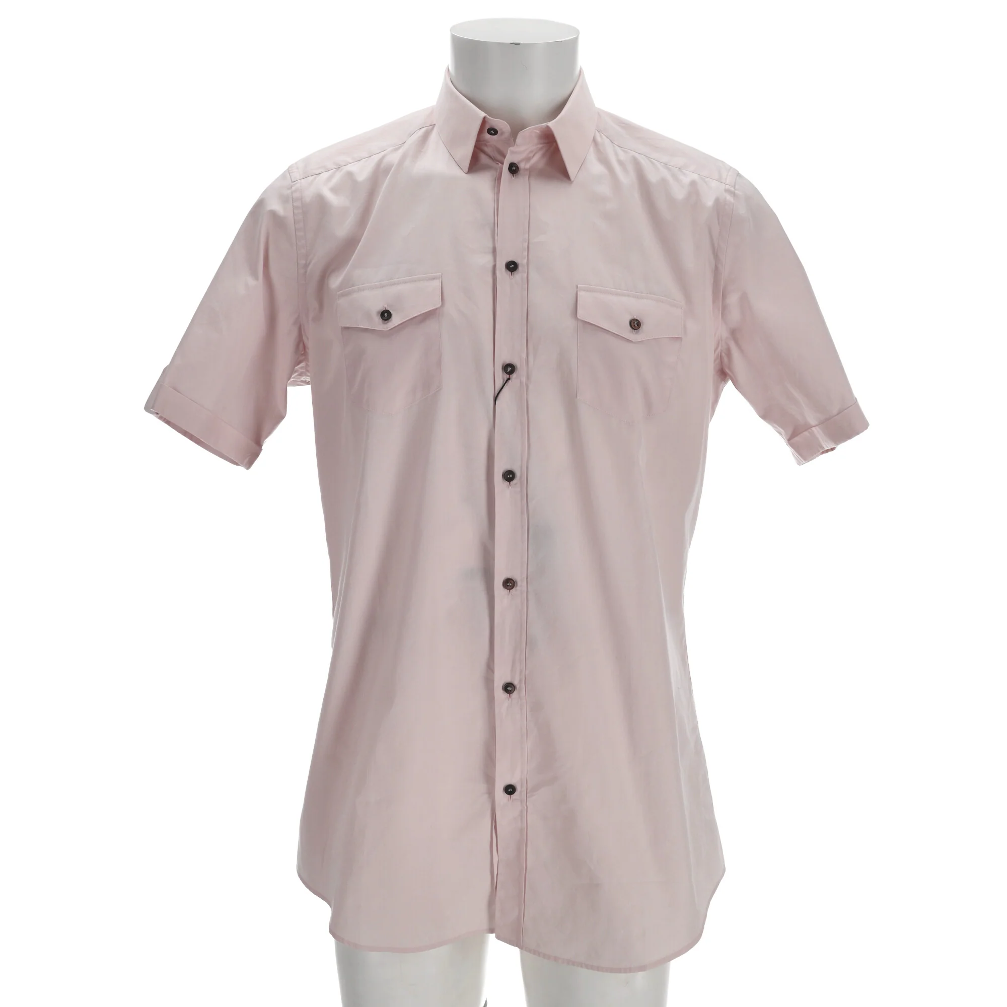 Men's Dolce & Gabbana Button-Down Shirt in Pink Cotton - Image 8