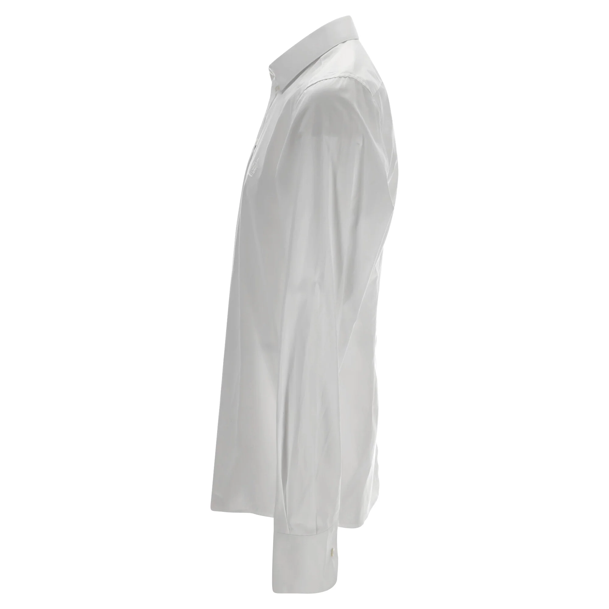 Men's Dolce & Gabbana GOLD Button-Down Long Sleeve Shirt in White Cotton - Image 2