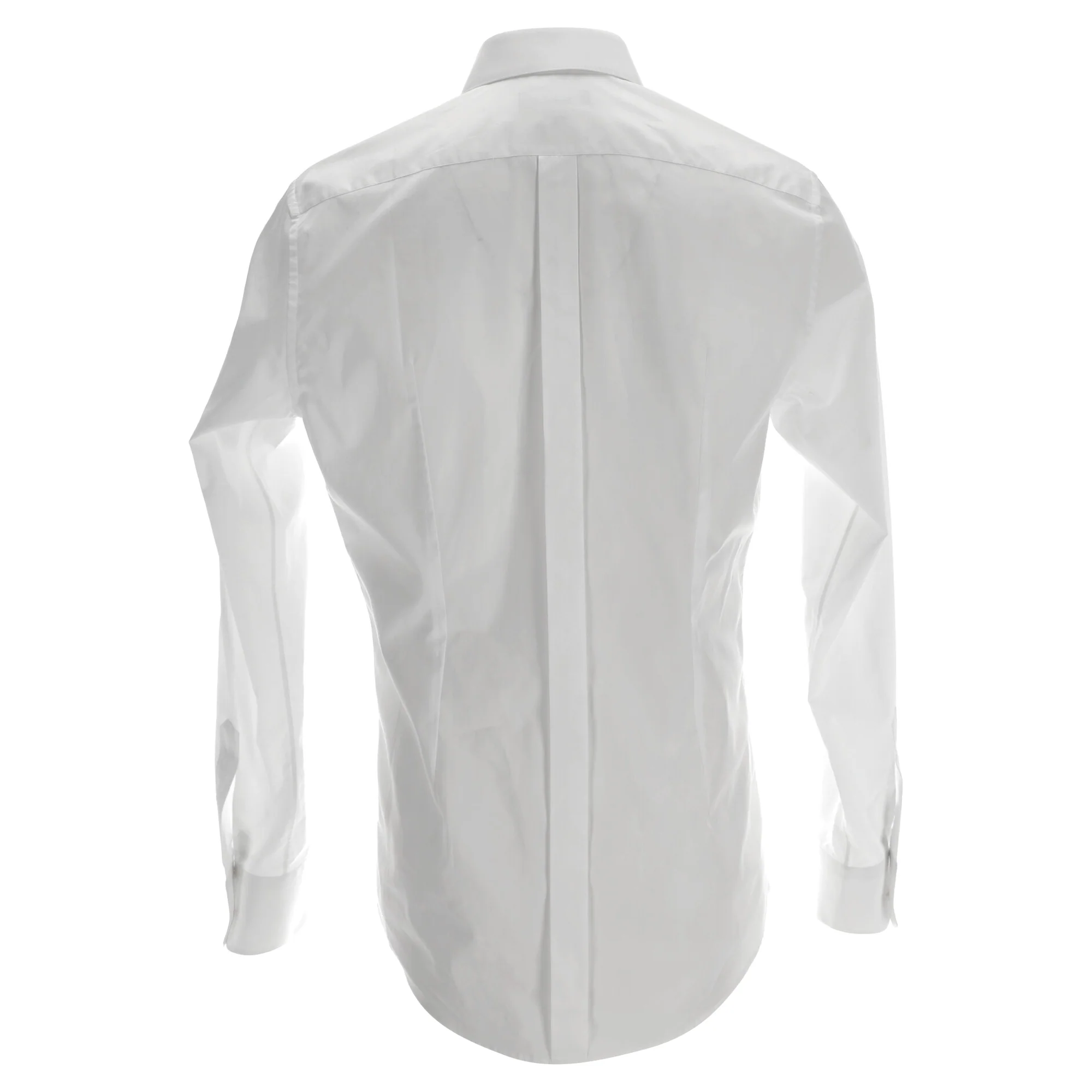 Men's Dolce & Gabbana GOLD Button-Down Long Sleeve Shirt in White Cotton - Image 3