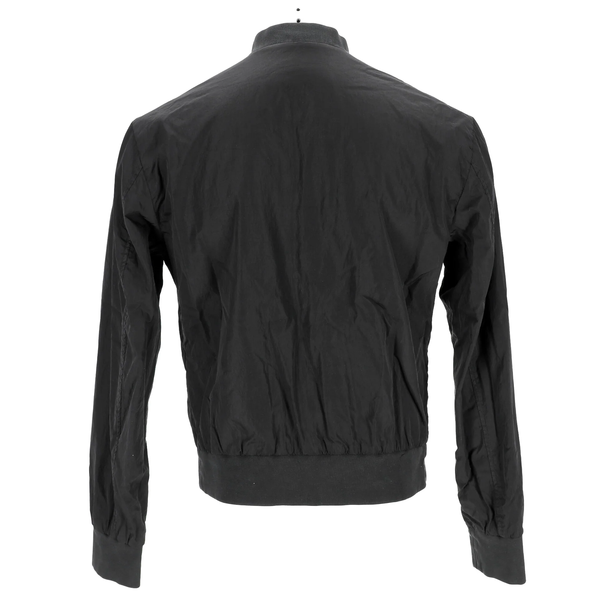 Men's Dolce & Gabbana Logo-Patched Zip-Up Bomber Jacket in Black Polyamide - Image 10