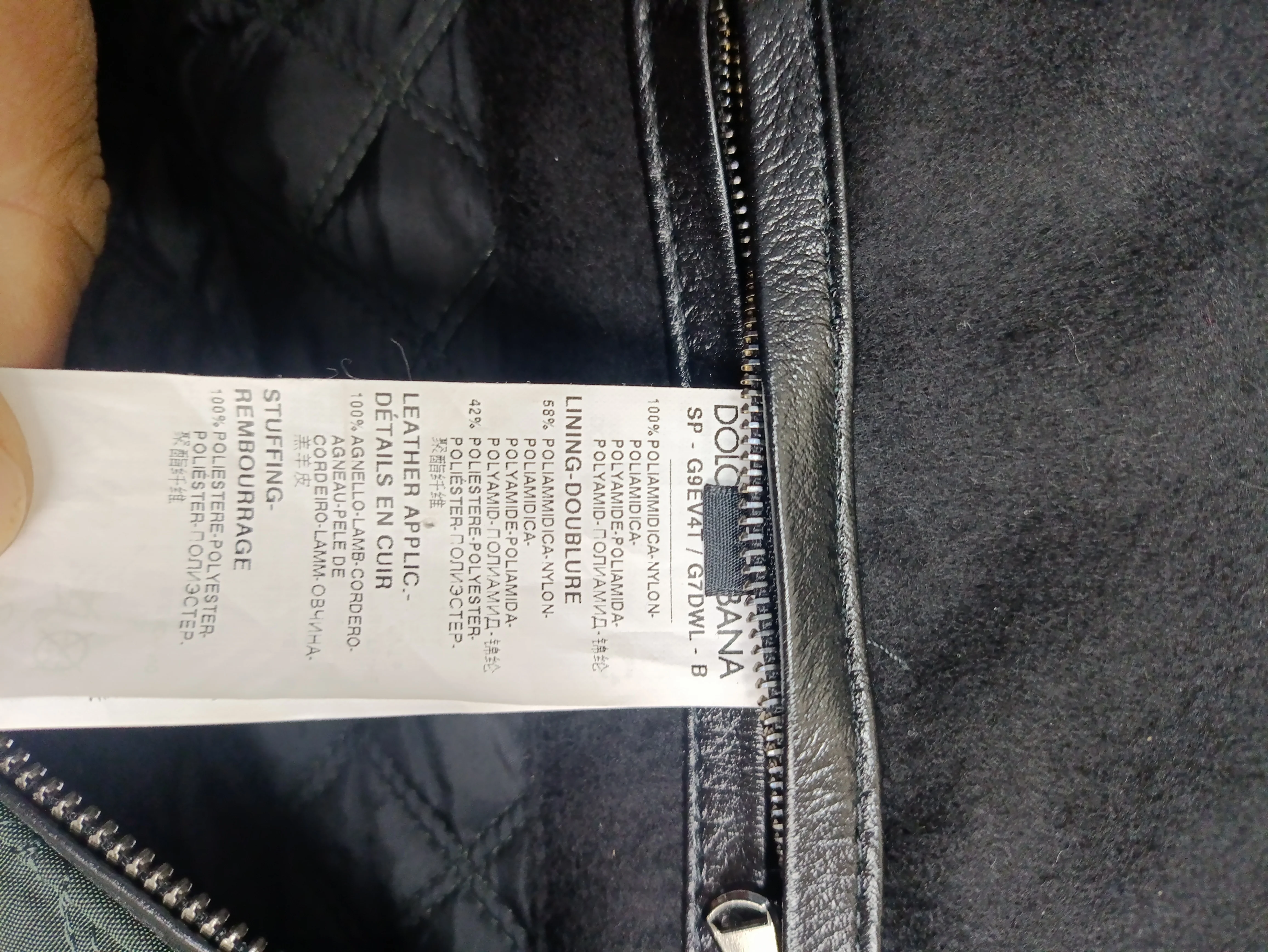 Men's Dolce & Gabbana Quilted Bomber Jacket in Olive Polyamide - Image 9