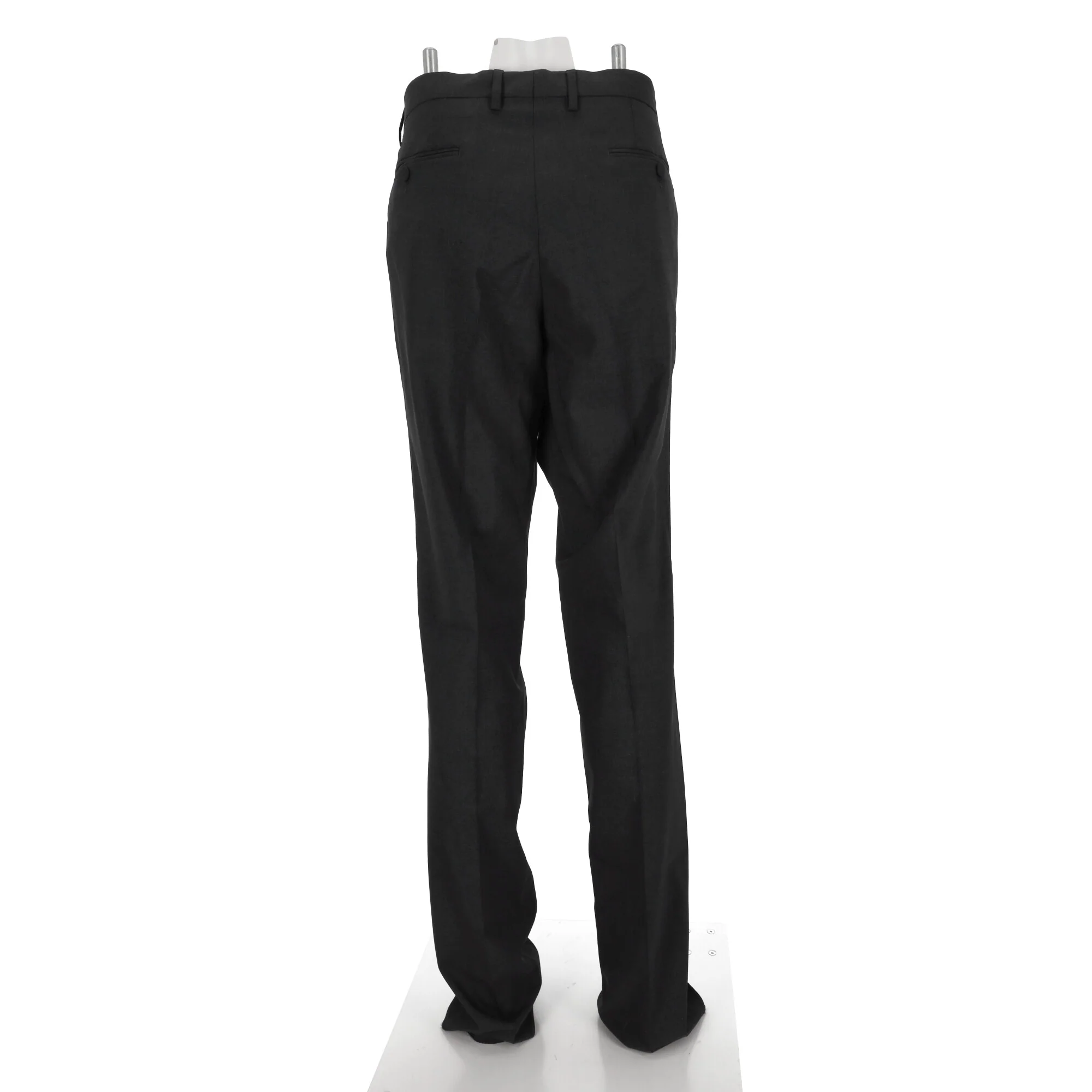 Men's Dolce & Gabbana Straight-Leg Trousers in Black Wool - Image 10