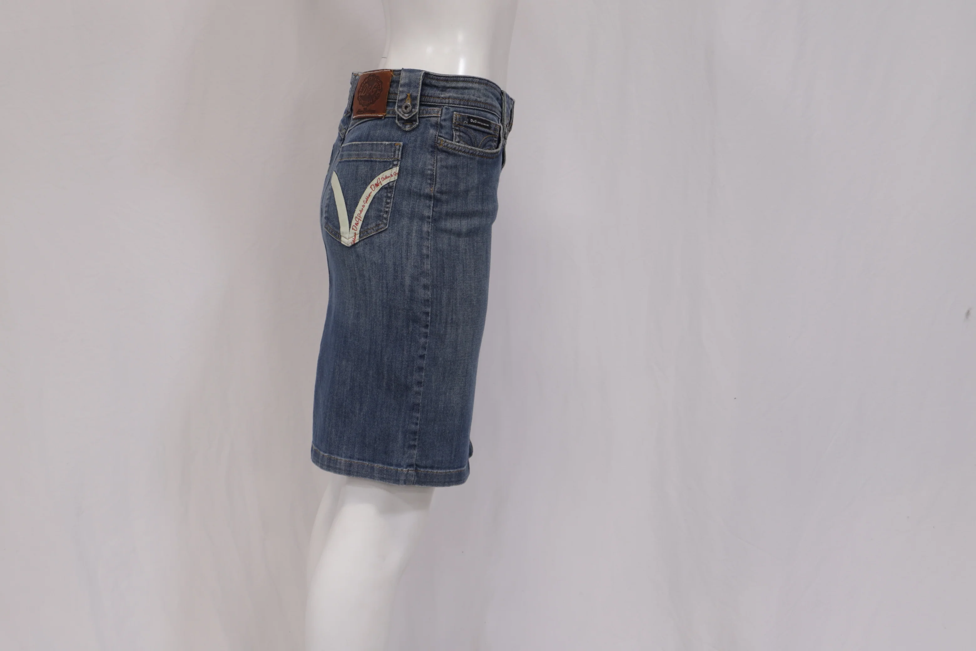 Women's Dolce & Gabbana Vintage Mini Denim Skirt in Blue Cotton - Image 7