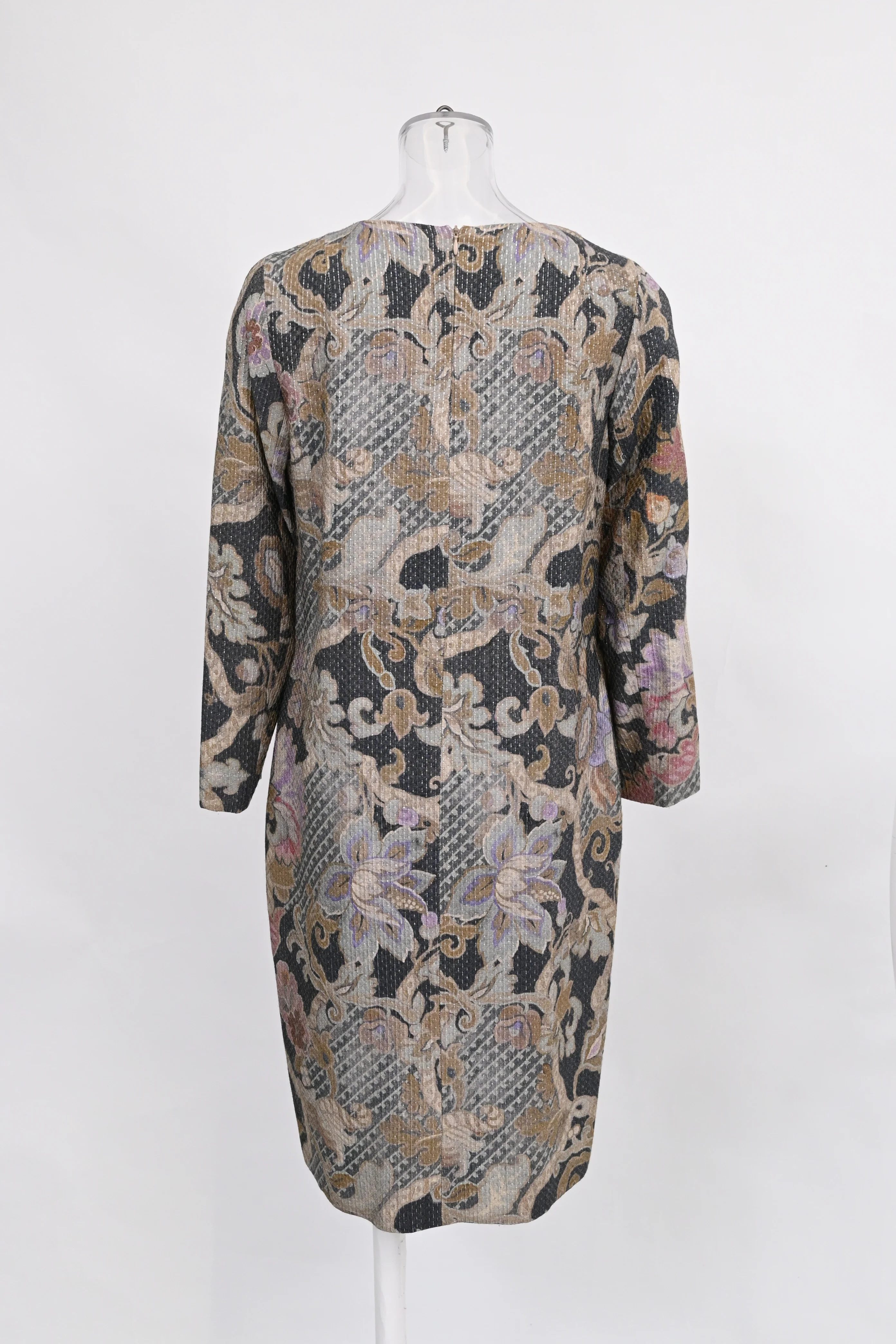 Women's Dries Van Noten Long Coat in Floral Print Wool - Image 8
