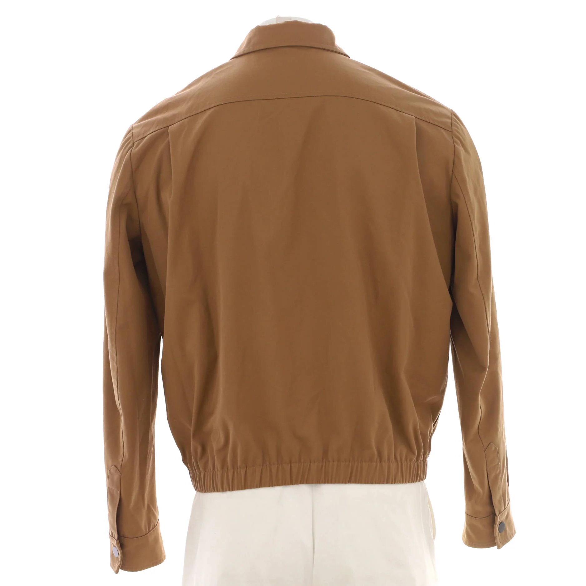 Men's Zucca Pointed Collar Zip Up Utility Jacket Polyester Blend - Image 2