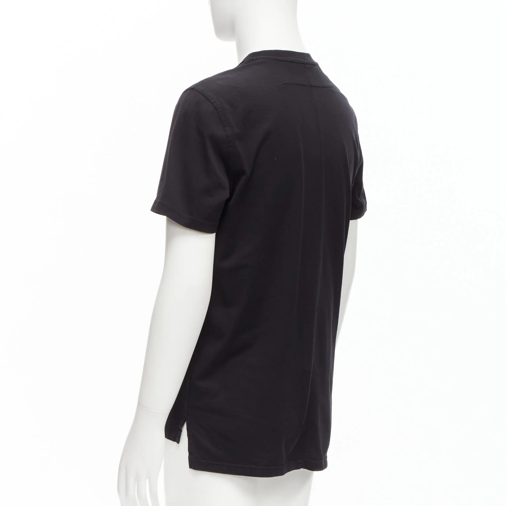 Men's GIVENCHY black cotton women portrait print crew neck tshirt M - Image 6