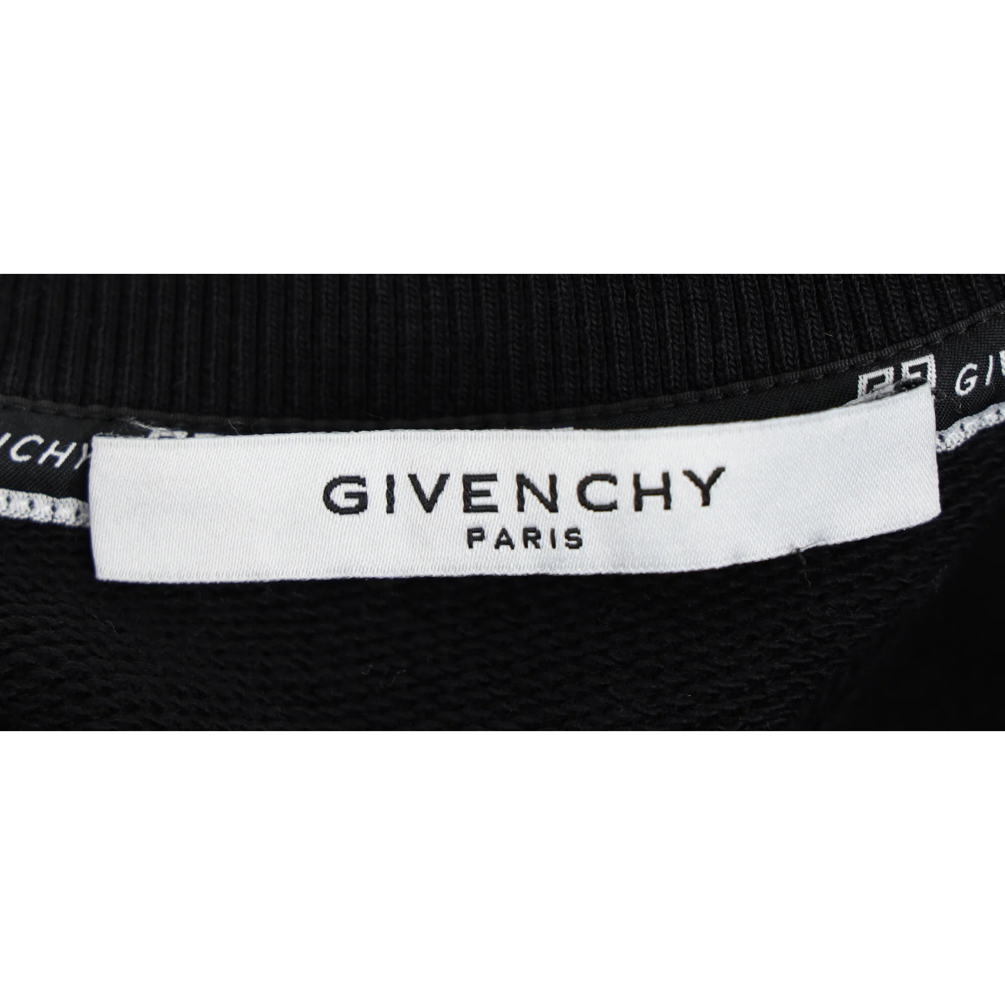 Men's Givenchy Logo-Print Crewneck Sweatshirt in Black Cotton - Image 9