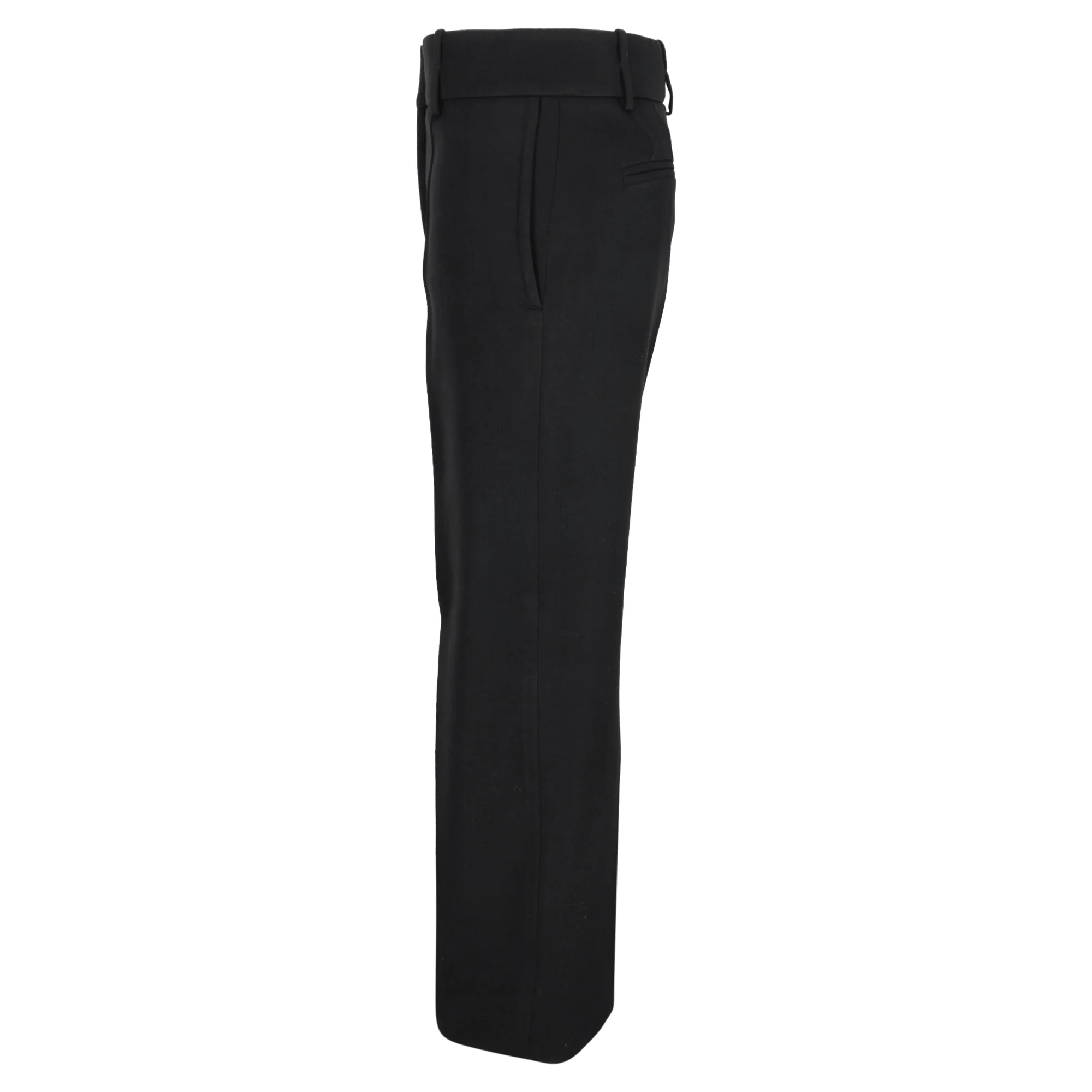 Women's Givenchy High-Rise Straight-Leg Trousers in Black Polyester - Image 2