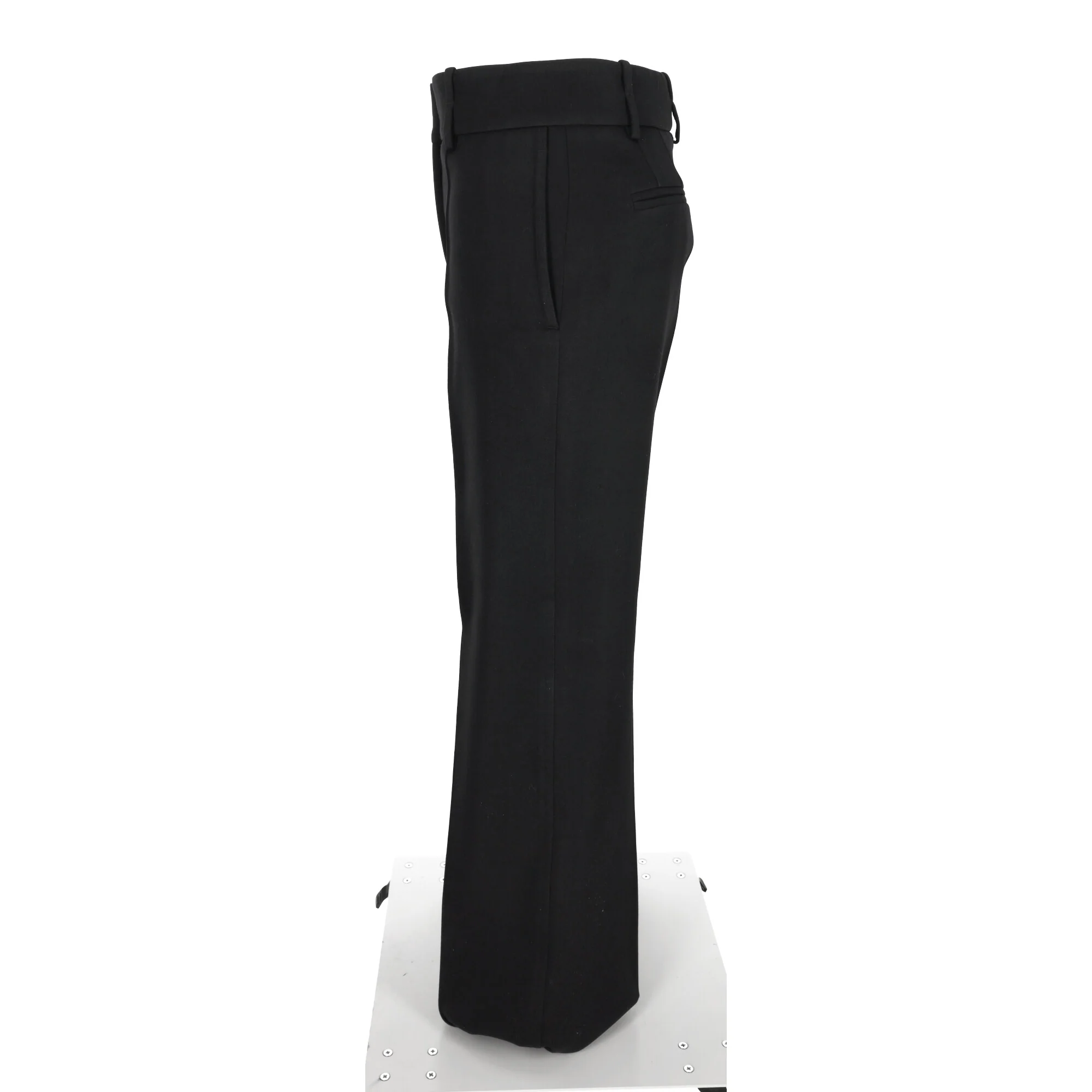 Women's Givenchy High-Rise Straight-Leg Trousers in Black Polyester - Image 8