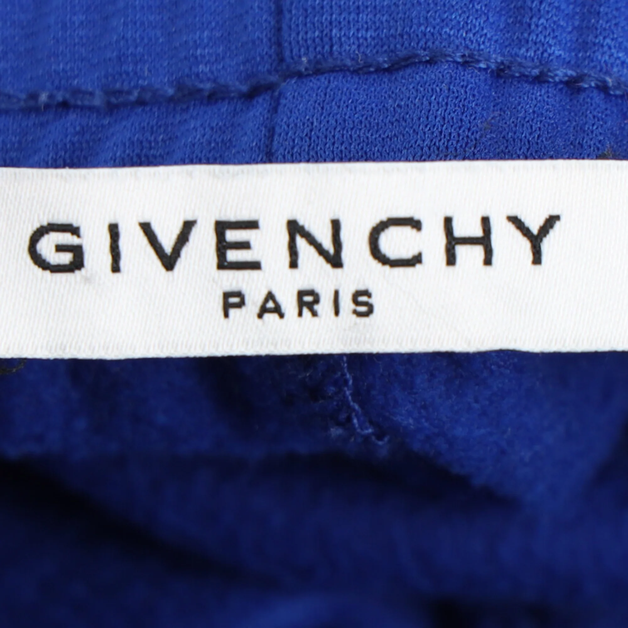Women's Givenchy Logo Tape Detailed Track Pants in Blue Polyester - Image 4