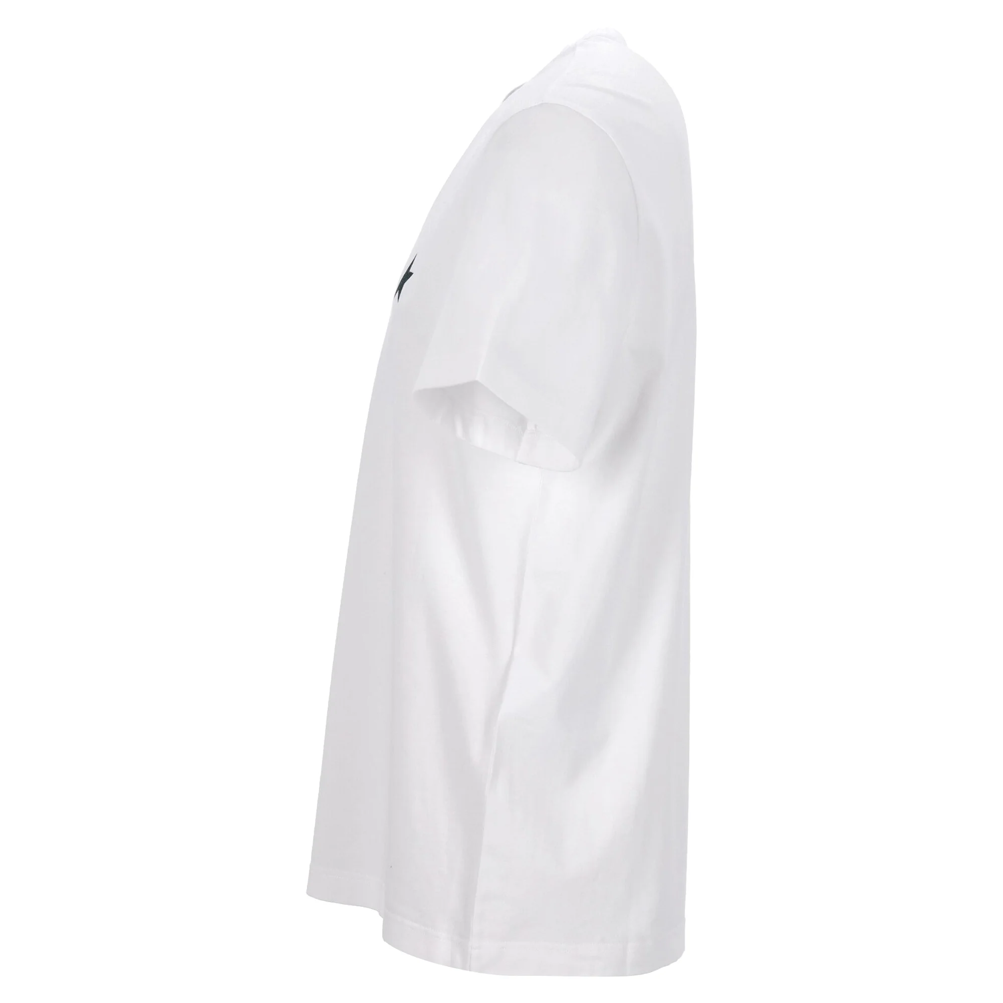 Men's Golden Goose White T-Shirt With Contrasting Green Logo And Star - Image 2