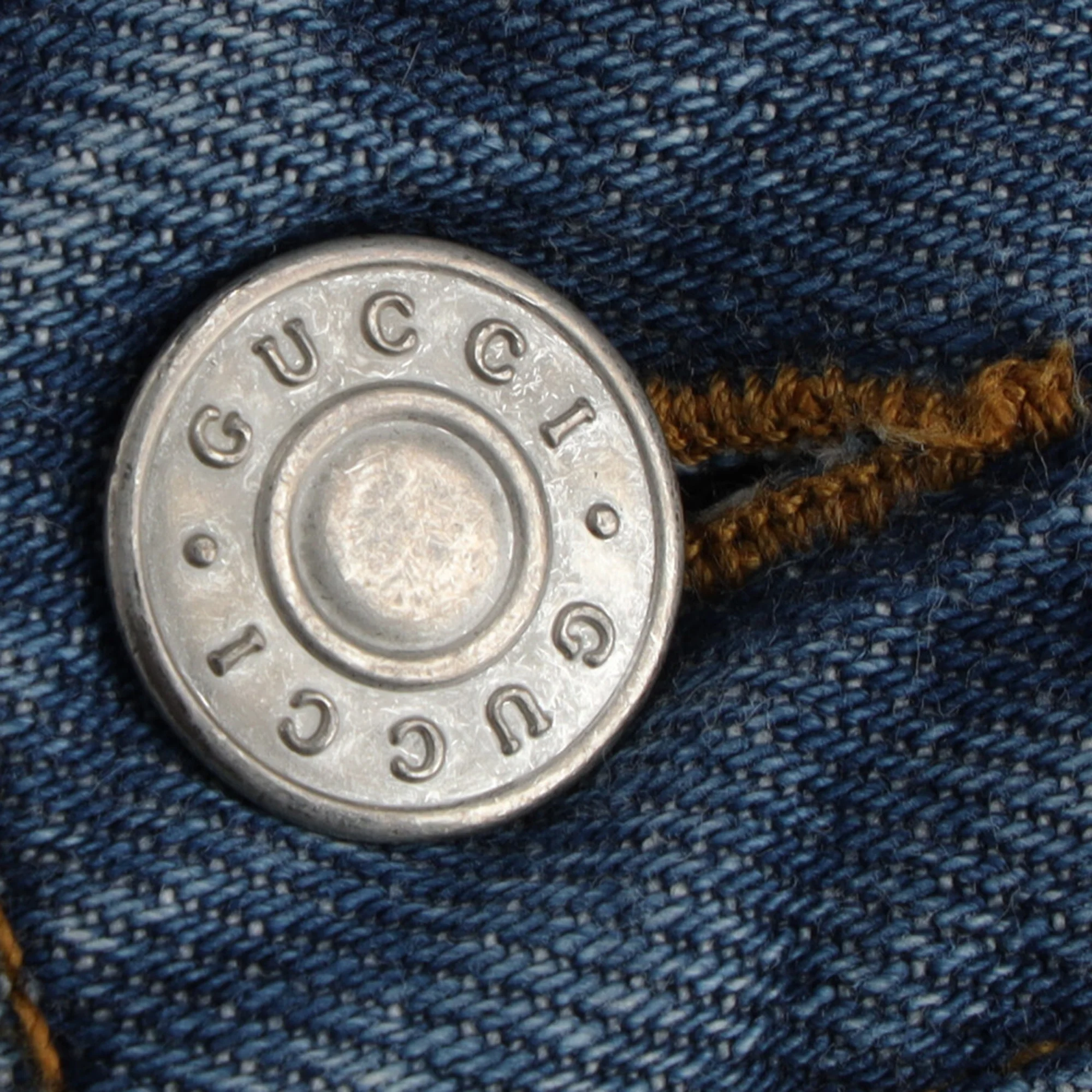 Men's Gucci Interlocking G Logo Skinny Jeans in Blue Denim - Image 7