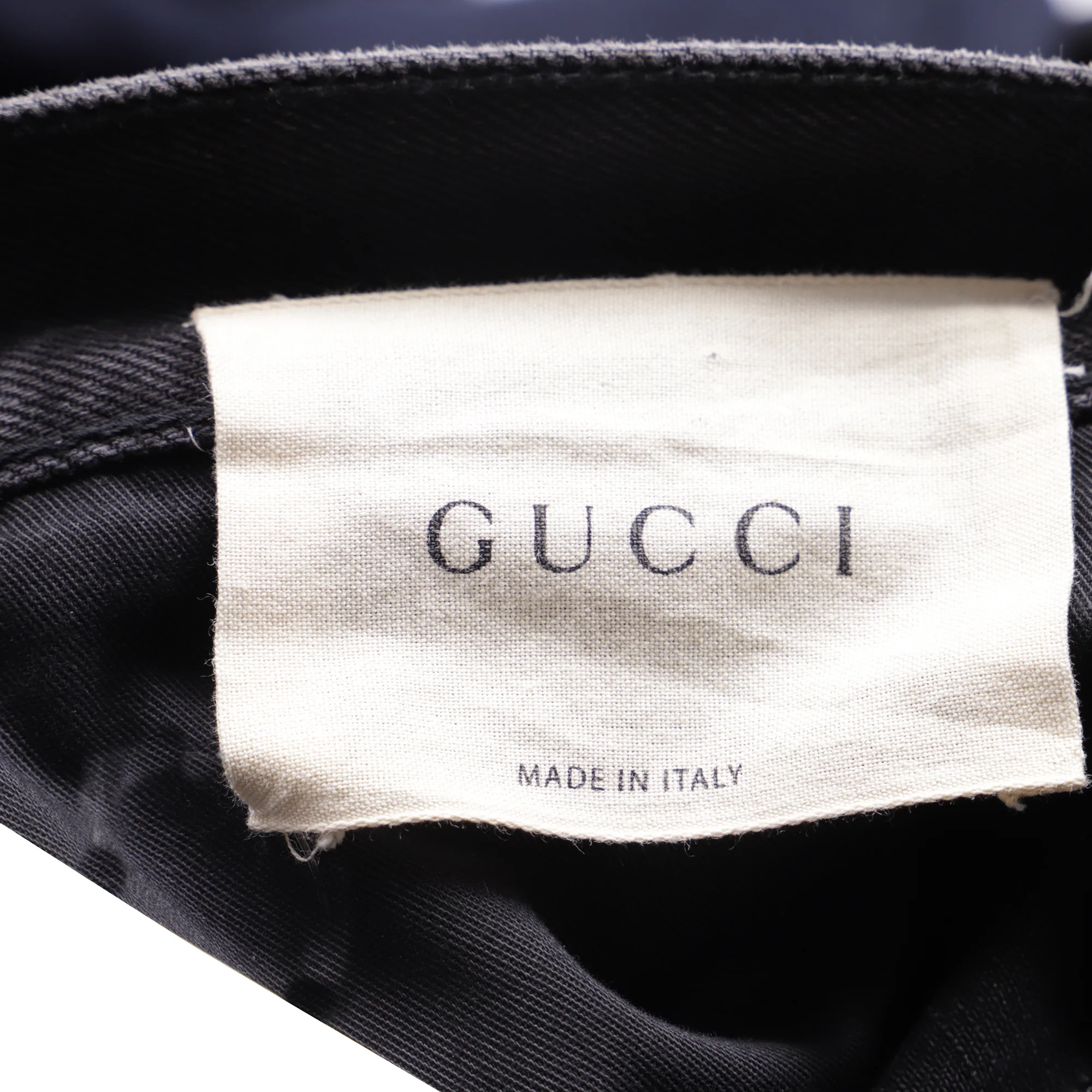 Men's Gucci Web Regular-Fit Jeans in Black Cotton - Image 3