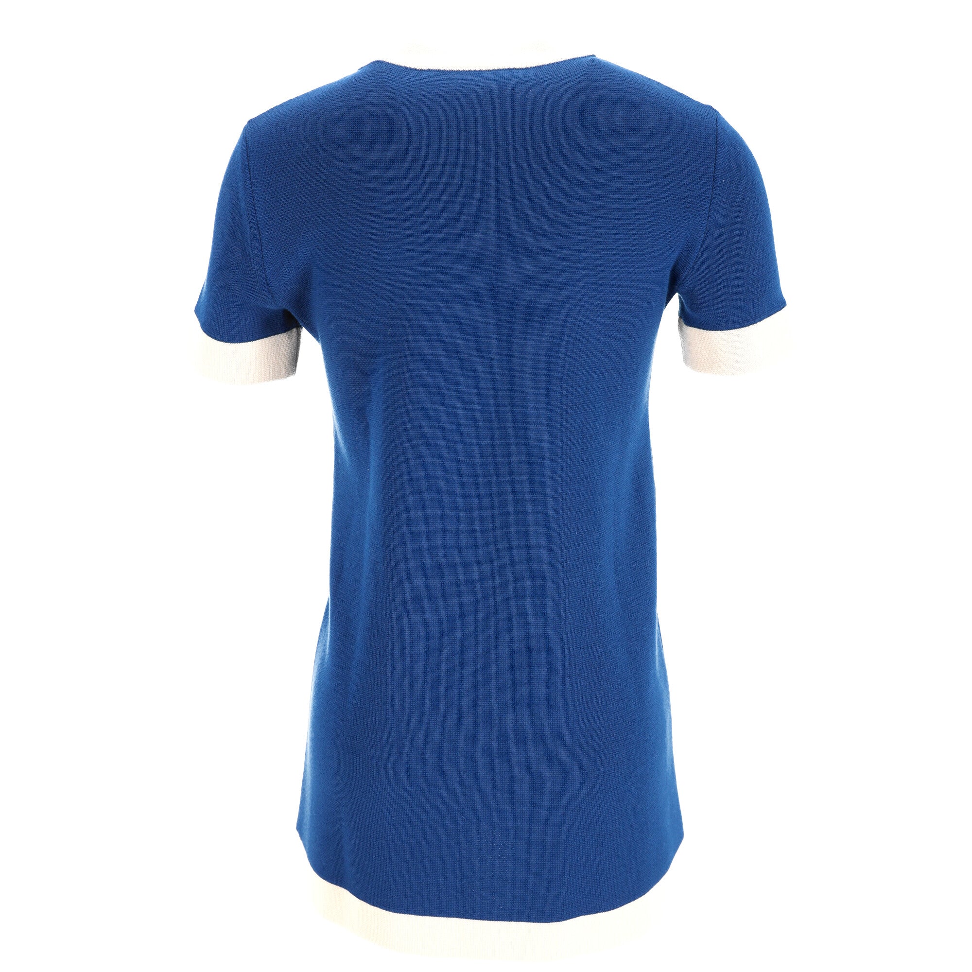 Women's Gucci GG Embroidered Knit Mini Dress in Blue Polyester - Image 8
