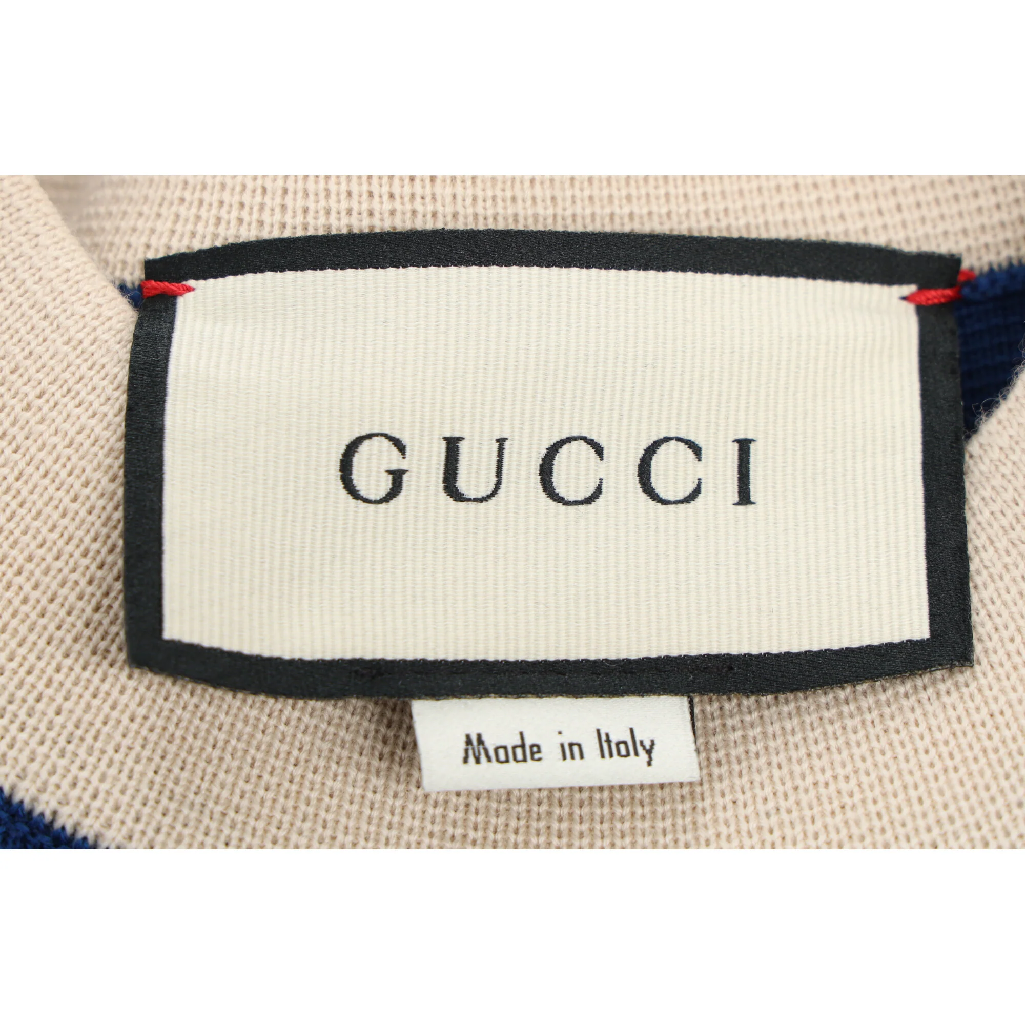 Women's Gucci GG Embroidered Knit Mini Dress in Blue Polyester - Image 9