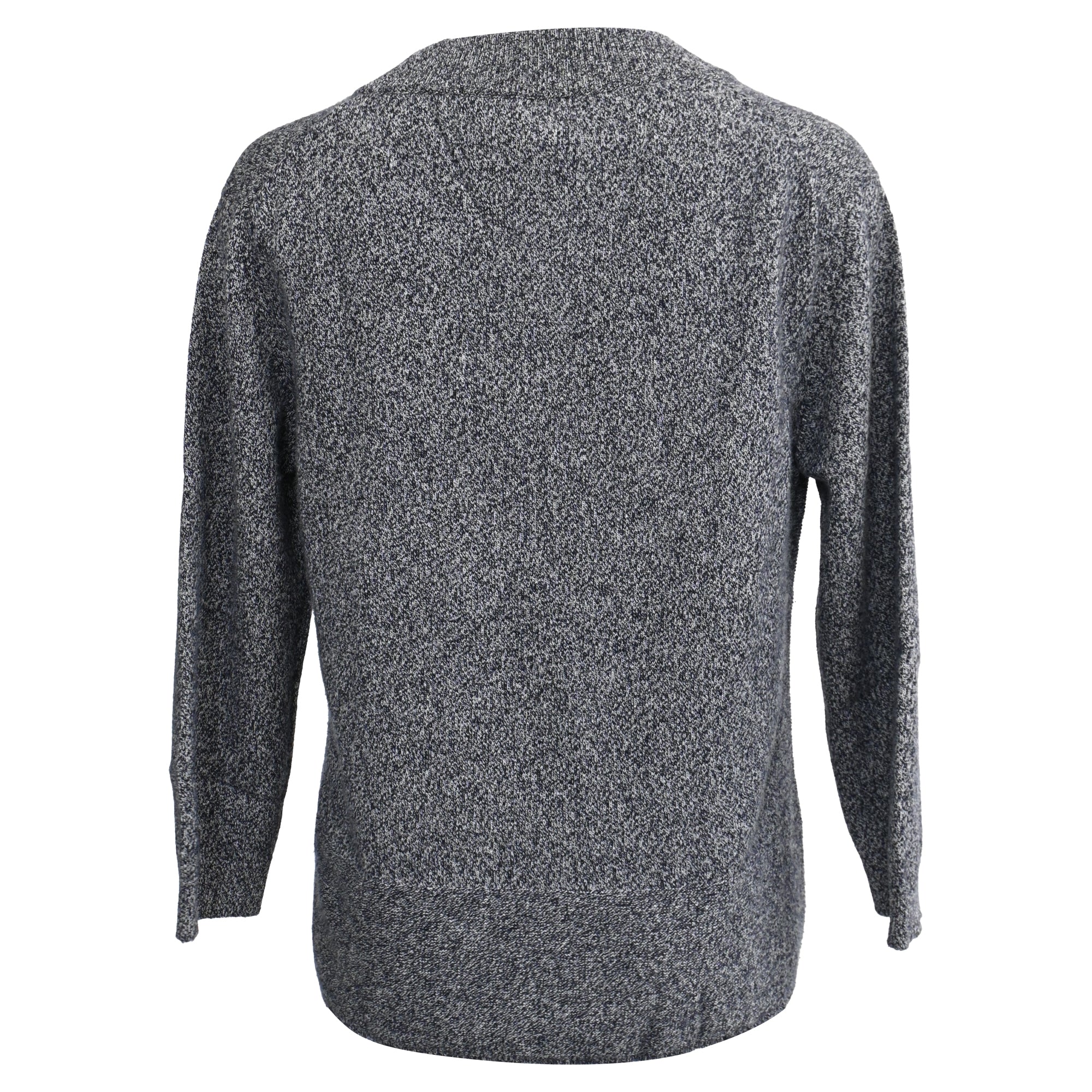 Women's  Hermès Knitted Buttoned Cardigan in Grey Wool - Image 3
