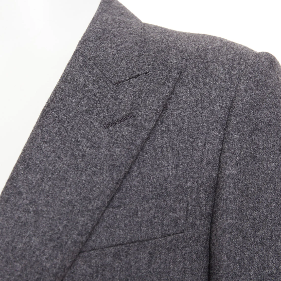 Men's LANVIN grey speckled wool exposed darts single button blazer EU50 L - Image 7