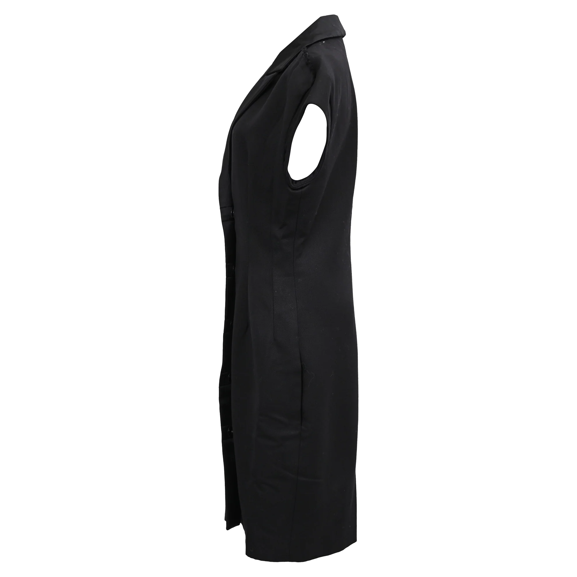 Women's Lanvin Knee-Length Dress in Black Wool - Image 2
